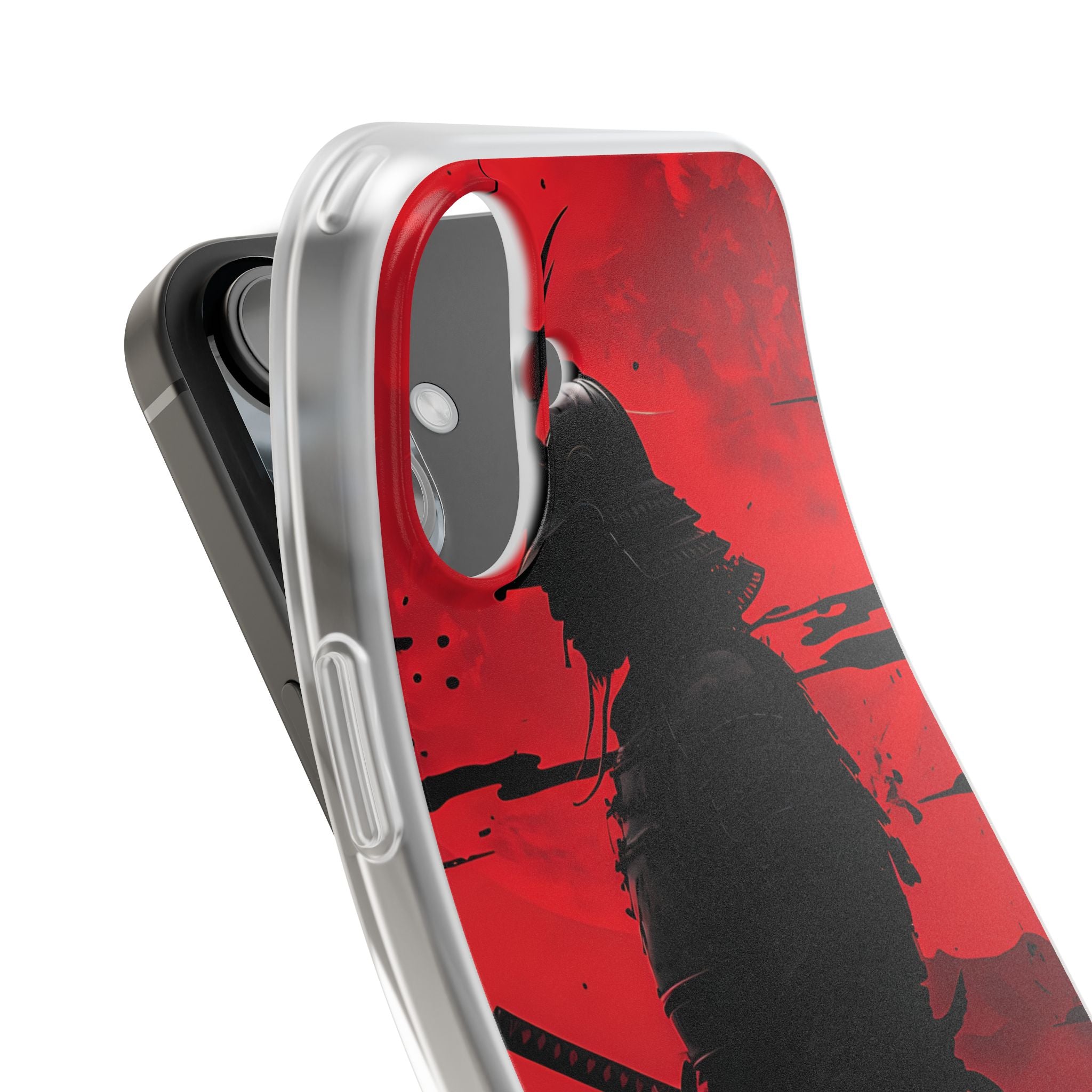 Crimson Samurai iPhone 16 Plus Case - Soft