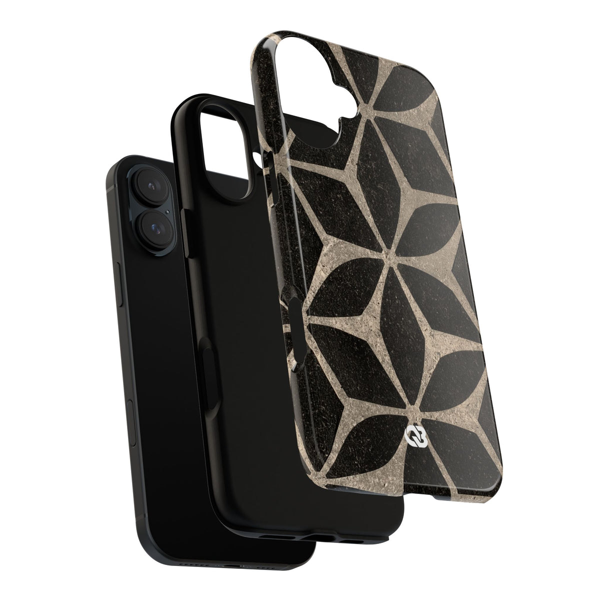Concrete Mosaic Star · Tough Phone Case for iPhone · Black
