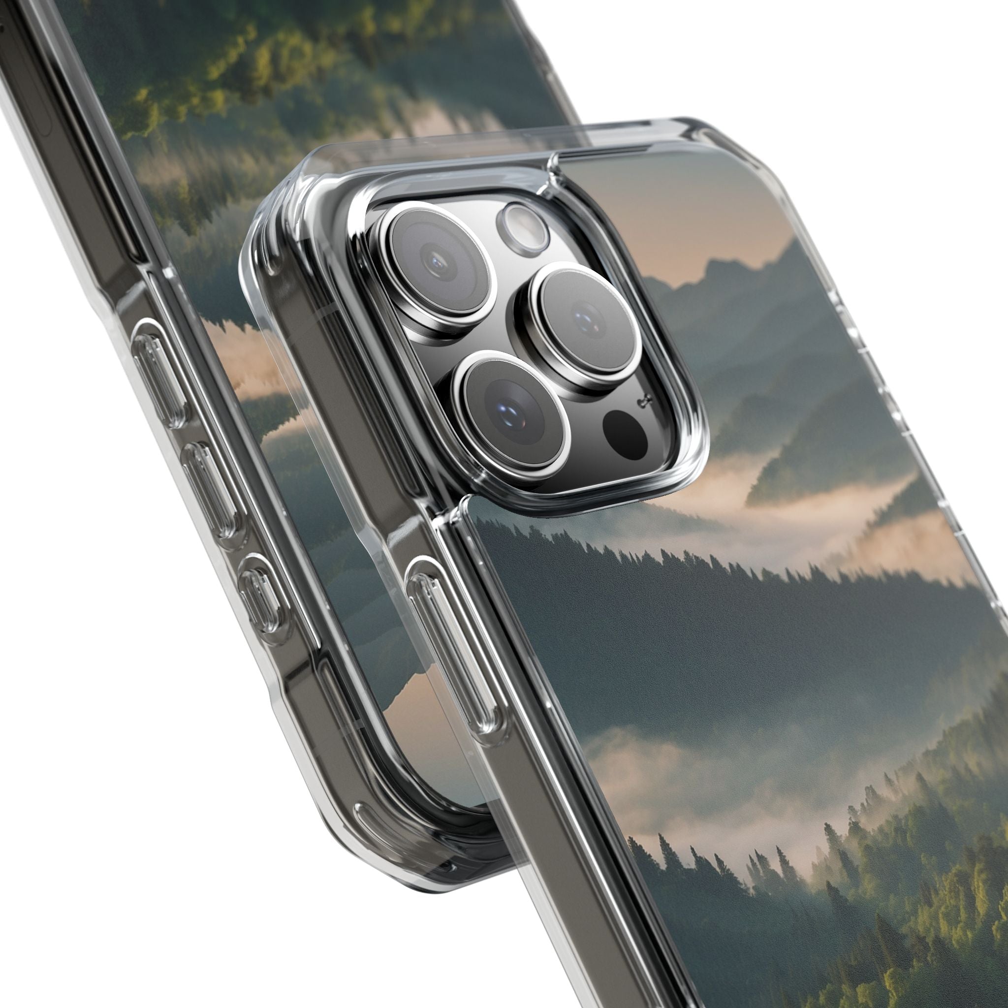 Foggy Mountain Ridge · Impact Handyhülle für iPhone · Magsafe