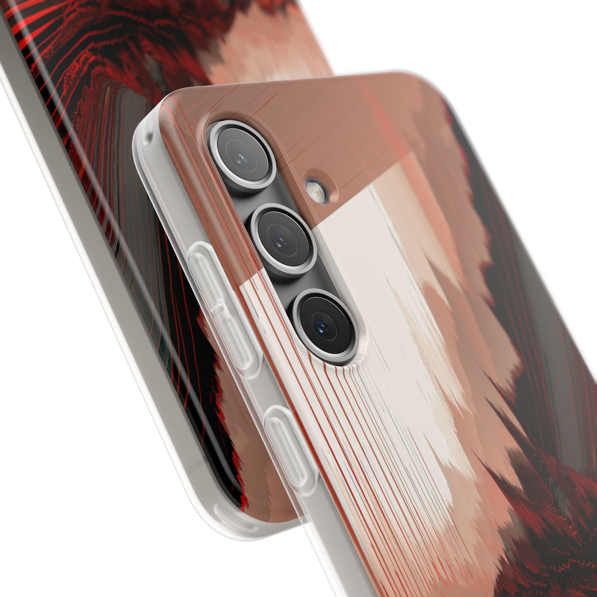 Red Lite Phone Case for Samsung - Crimson Pulse Horizon