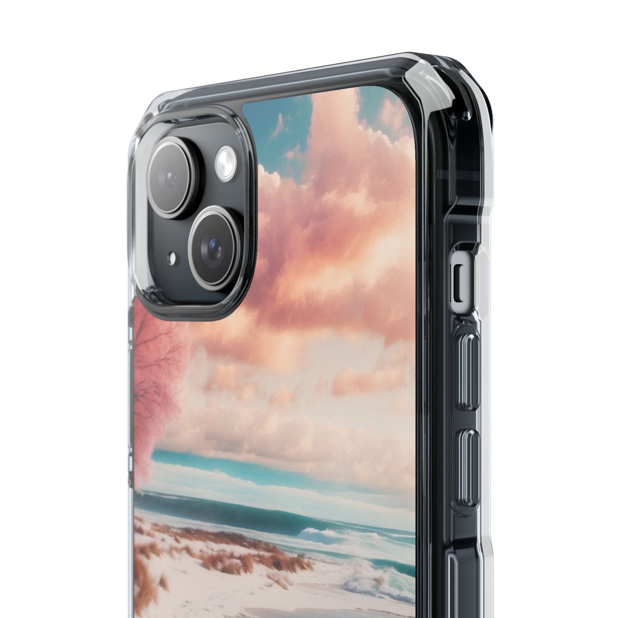 Pink Tree Breeze iPhone 15 Plus Skal - Impact