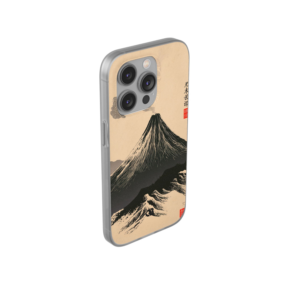 Beige Lite Phone Case for iPhone - Obsidian Ink Summit