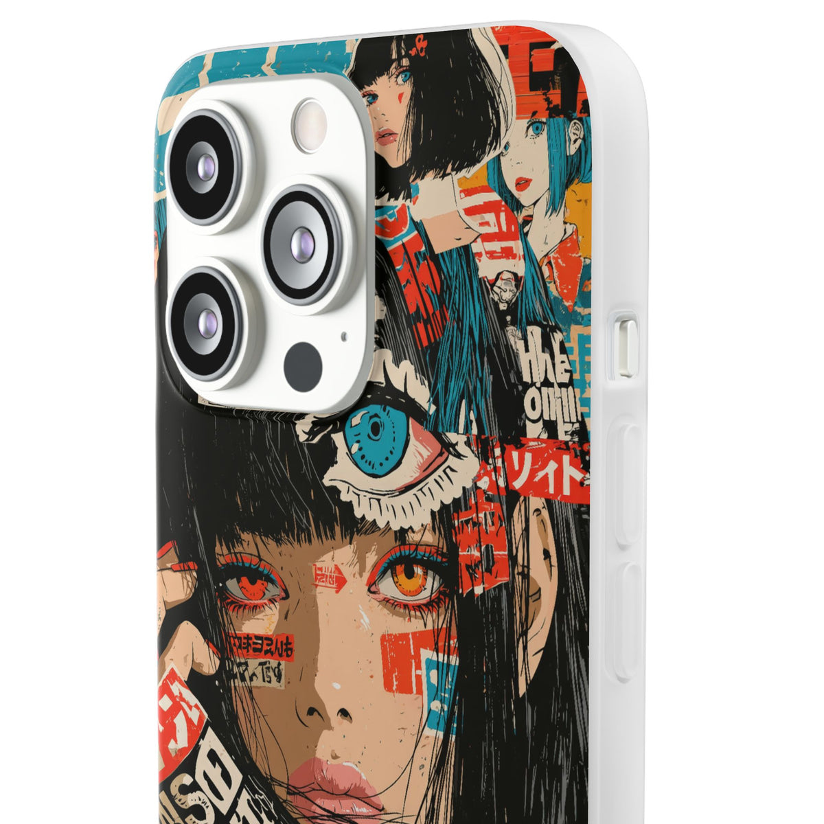 Shibuya Street Collage · Lite Phone Case for iPhone · Red