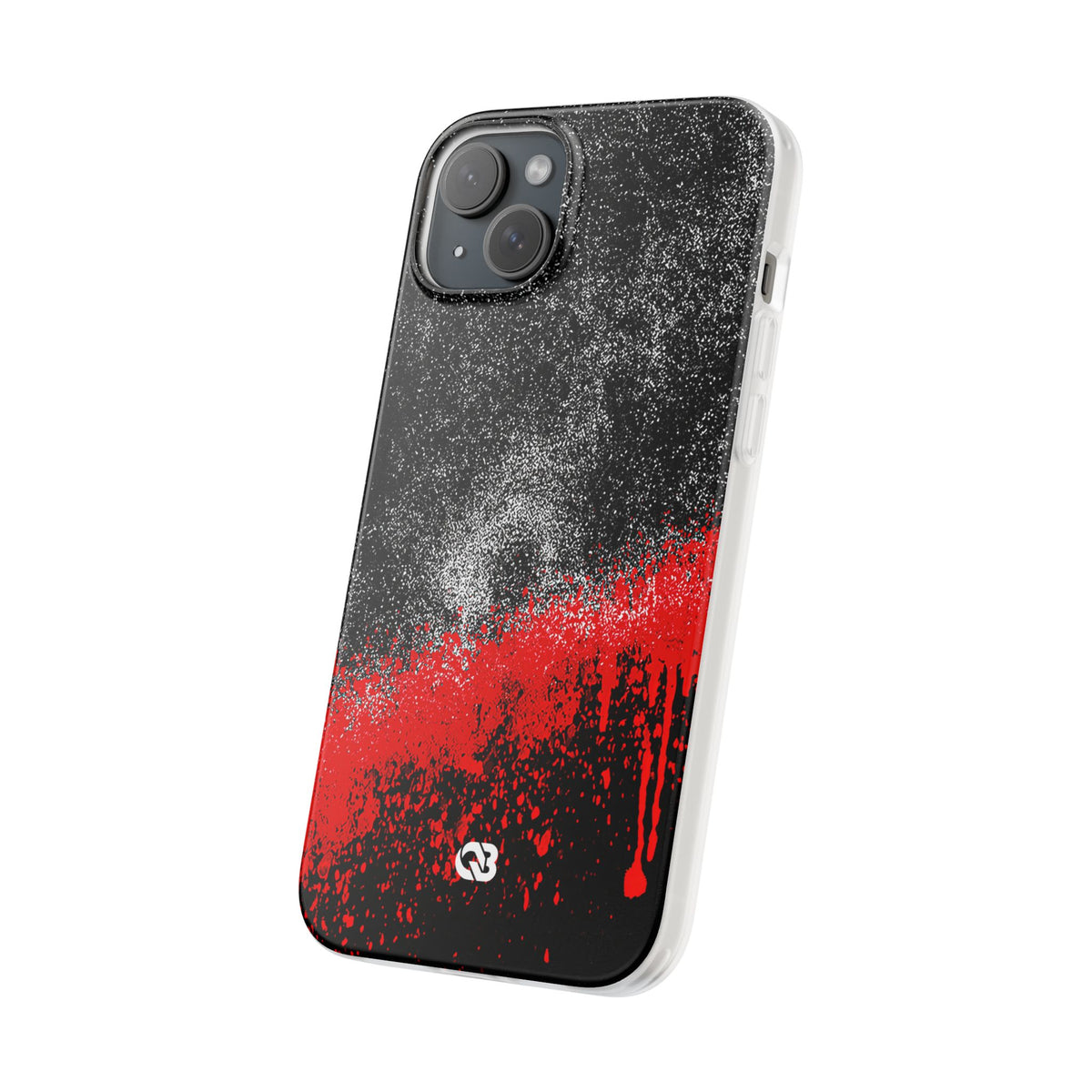 Crimson Noir Drip · Lite Phone Case for iPhone · Black
