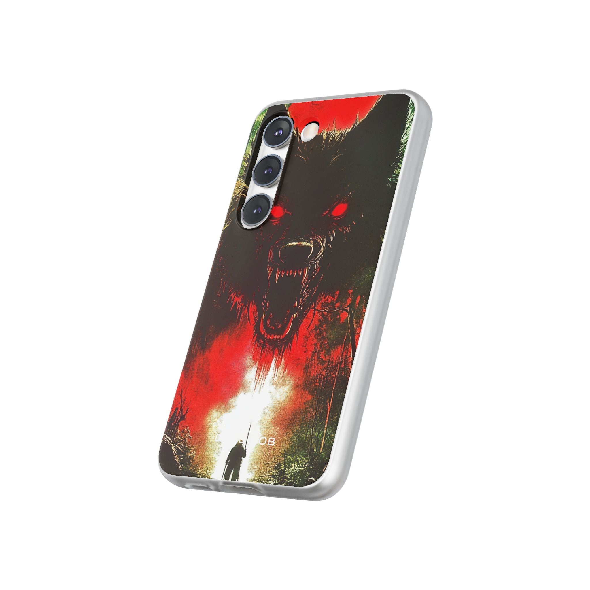 Crimson Wolf Samsung S23 -pehmeä suojakotelo