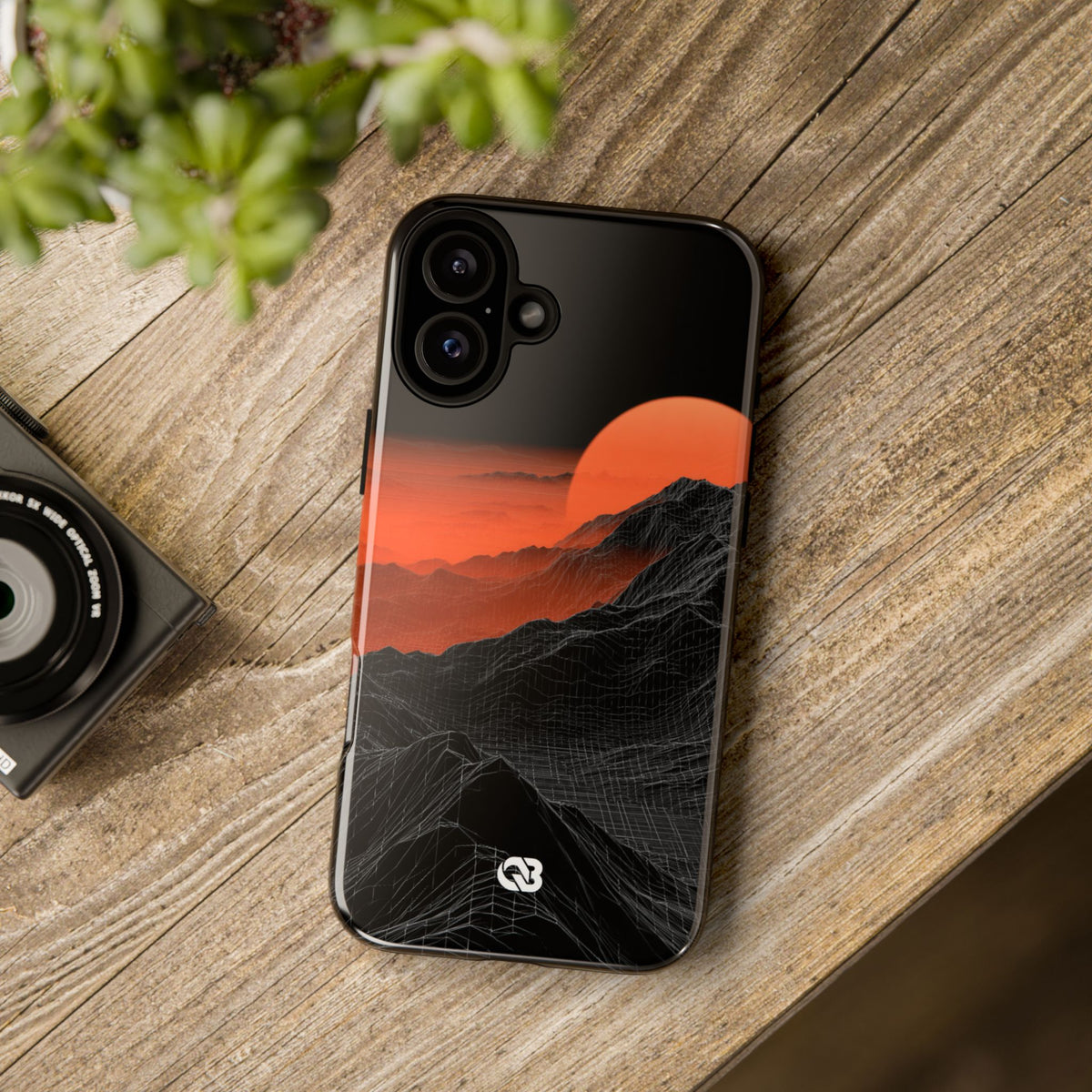 Solar Ridge Mesh · Tough Phone Case for iPhone · Black