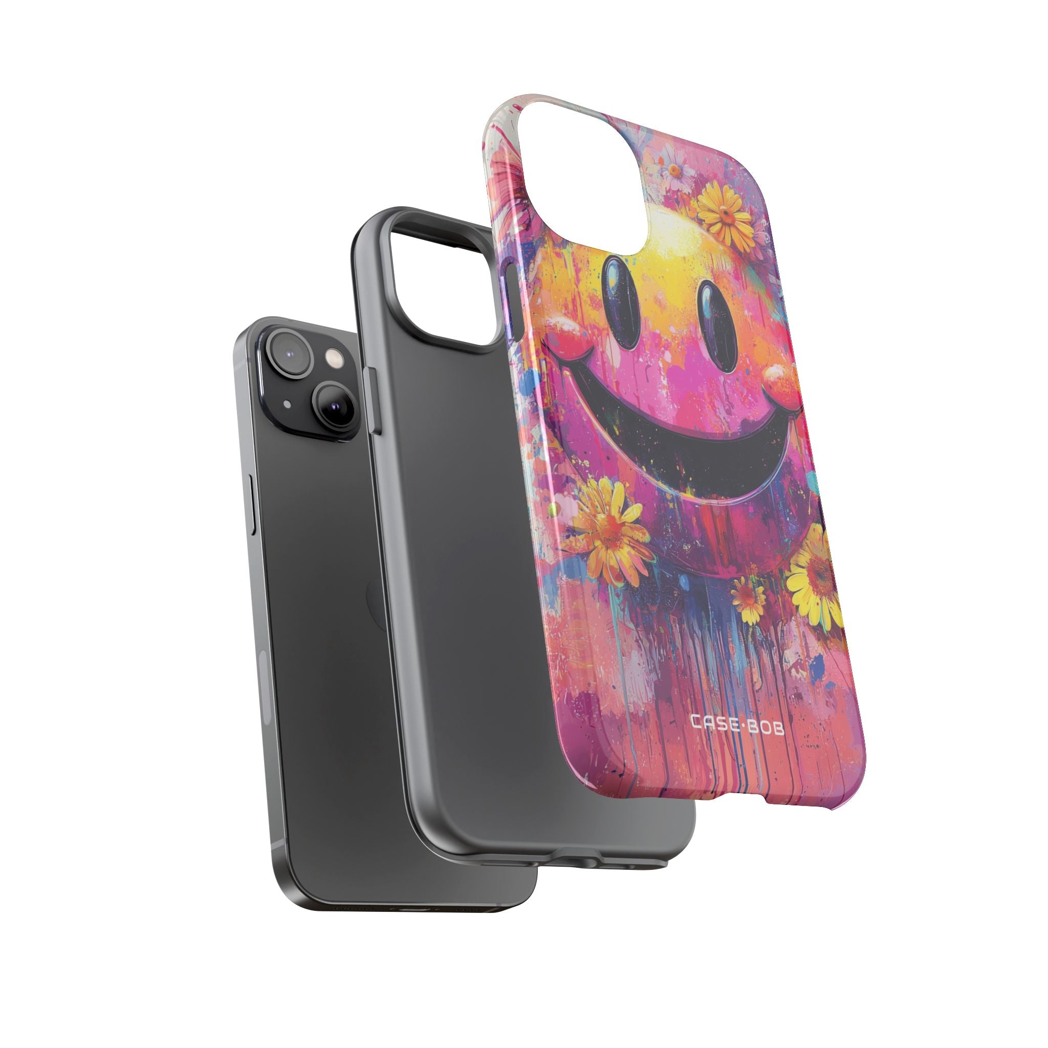 Smiley Bloom iPhone 14 Plus Case - Tough