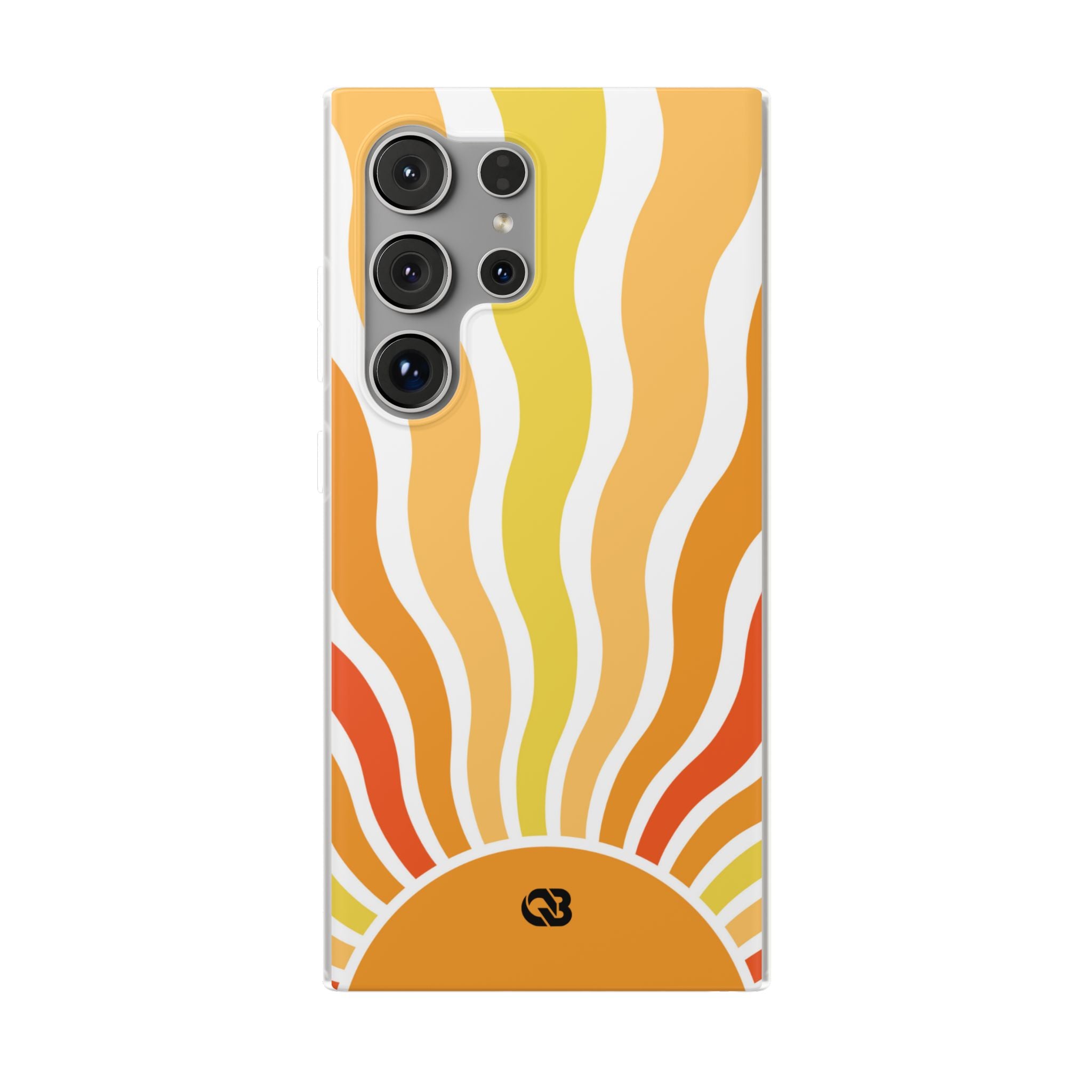 Amber Solar Waves · Soft Phone Case for Samsung