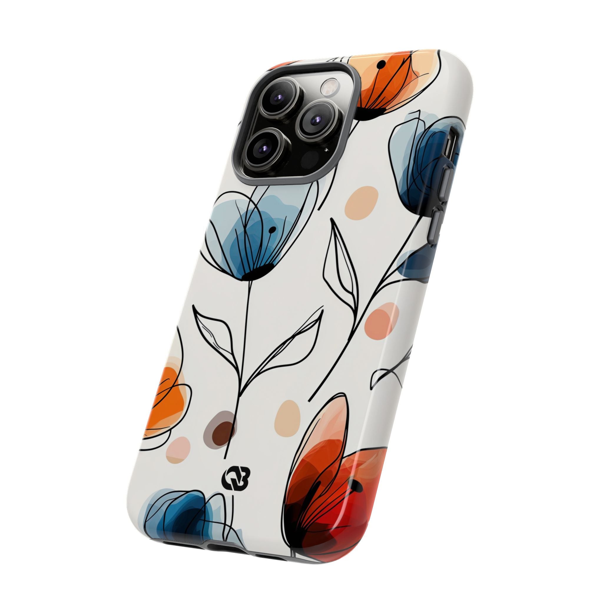 Ink Watercolor Tulips · Tough Case for iPhone