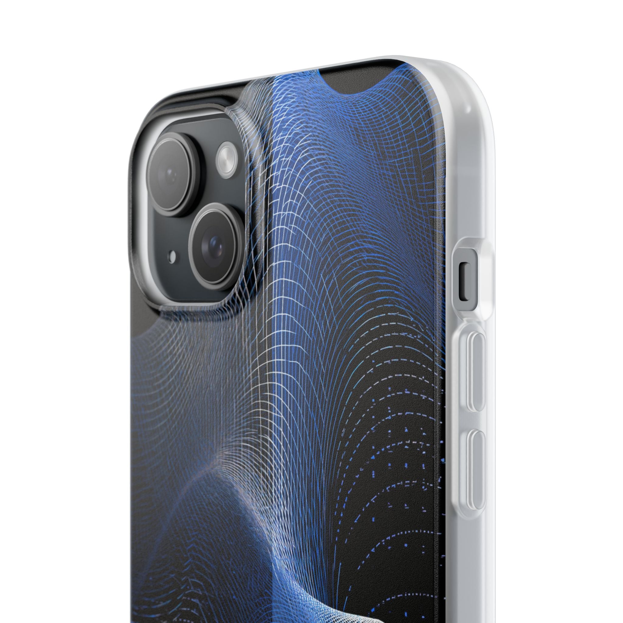 Blue Lite Phone Case for iPhone - Electric Blue Flux