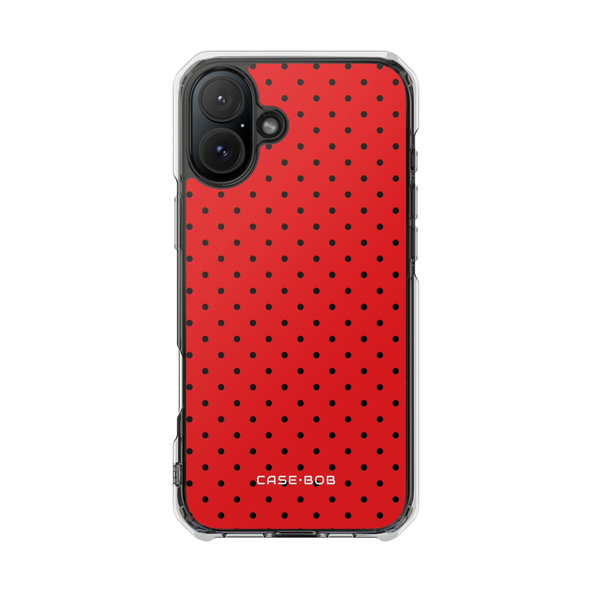 Crimson Dot Matrix iPhone 16 Plus Case - Impact
