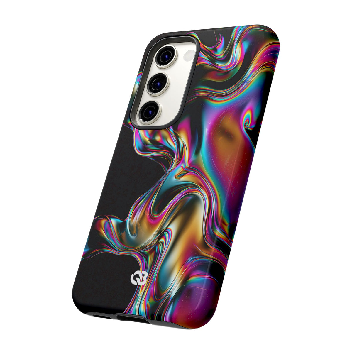 Purple Tough Phone Case for Samsung - Liquid Neon Chrome
