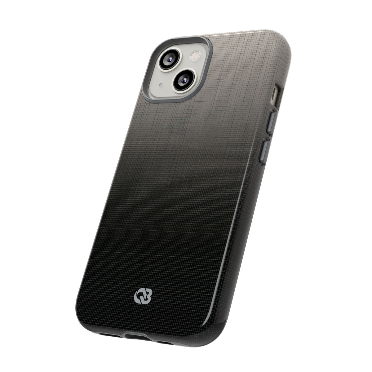 Grey Tough Phone Case for iPhone - Faded Sand Mesh