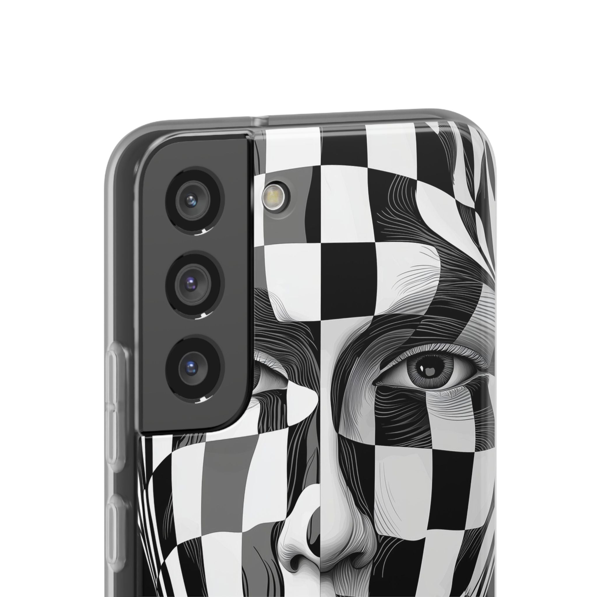Checkered Face Samsung S22 - Soft