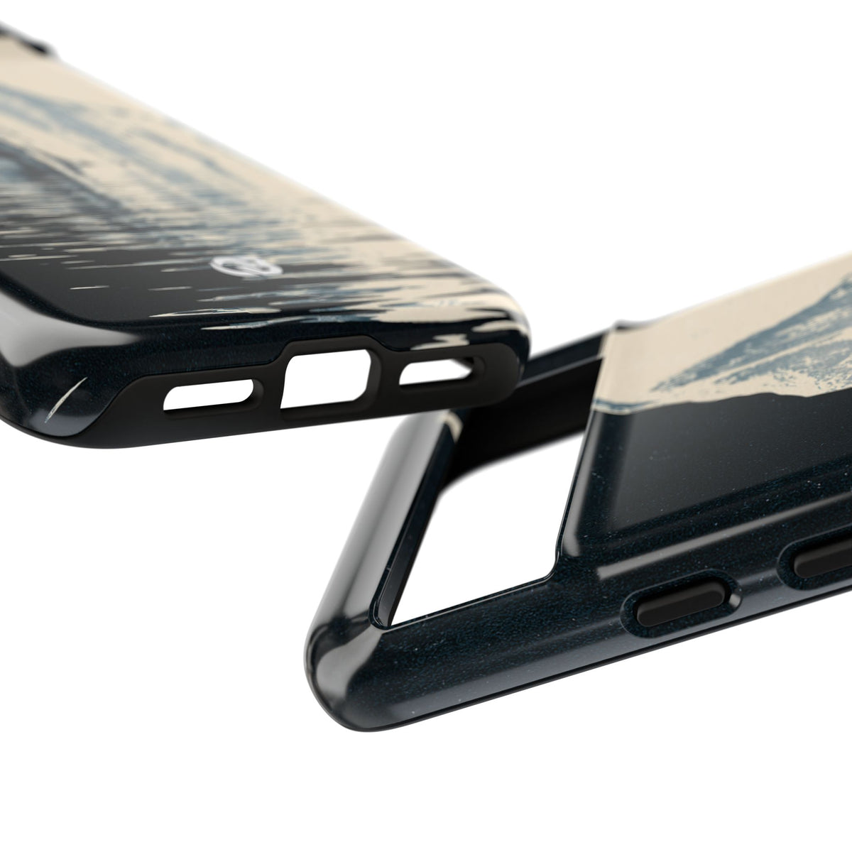 Blue Tough Phone Case for Google Pixel - Frozen Navy Monolith