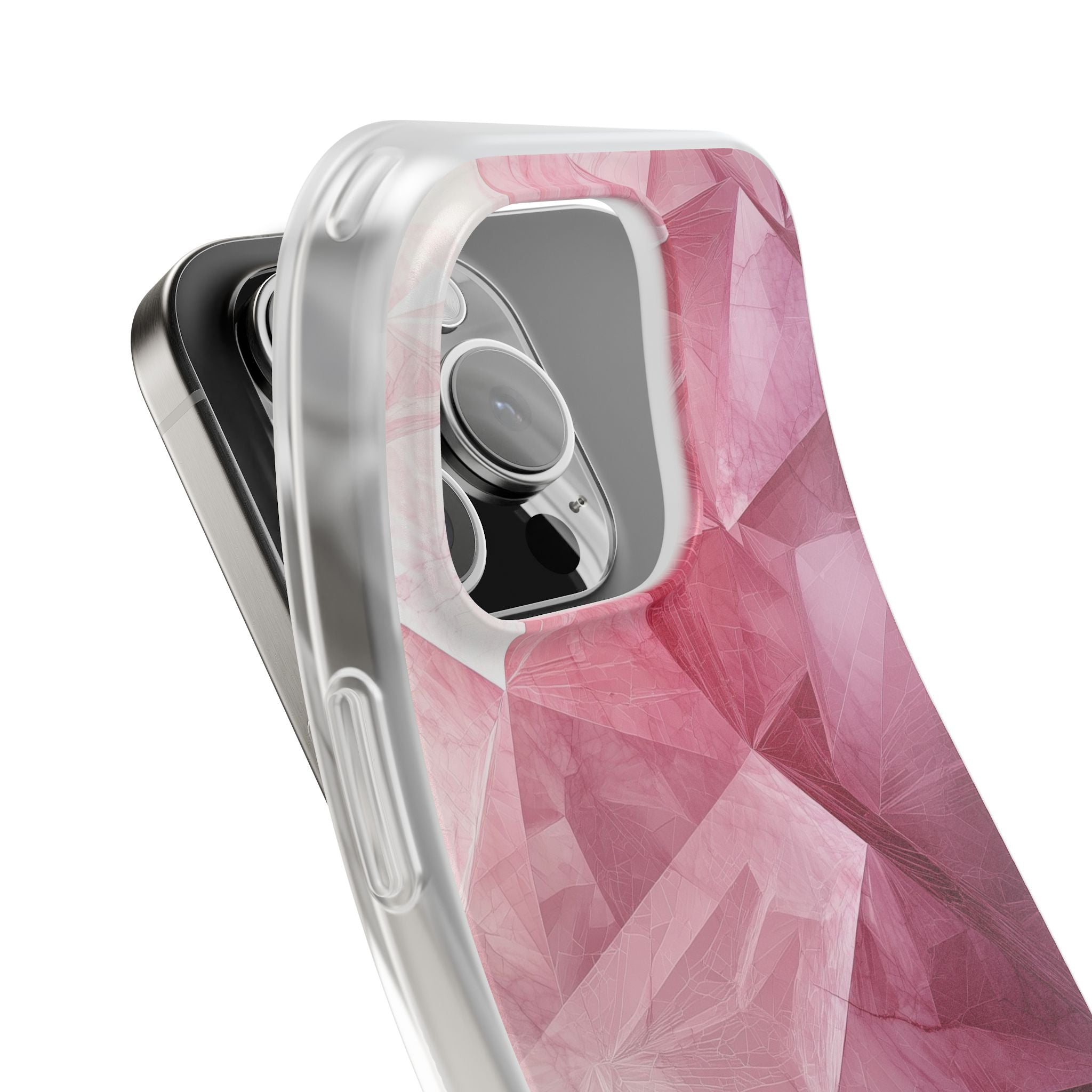 Shattered Rose Shards · Soft Phone Case for iPhone