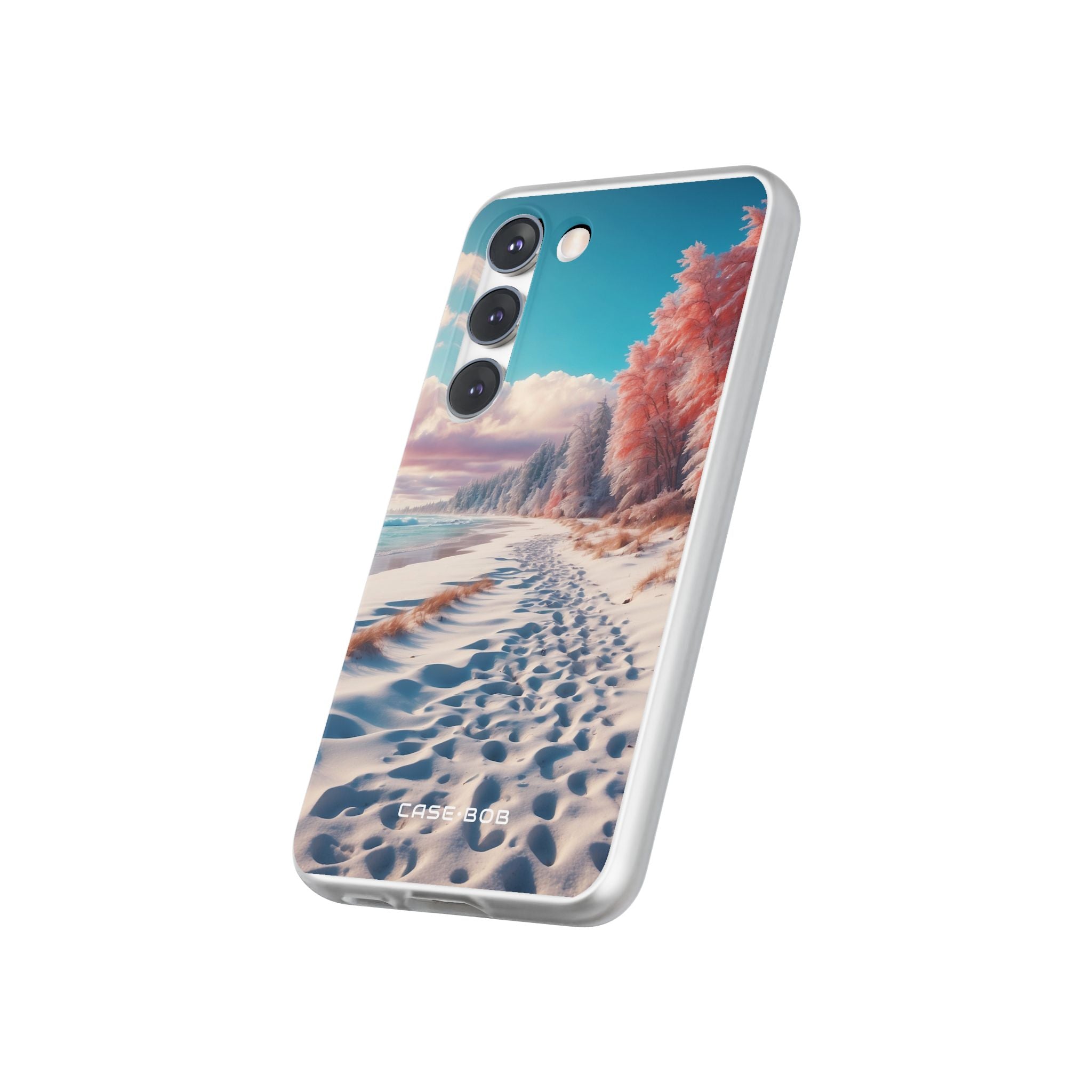 Snowy Footprints Samsung S23 Case - Soft