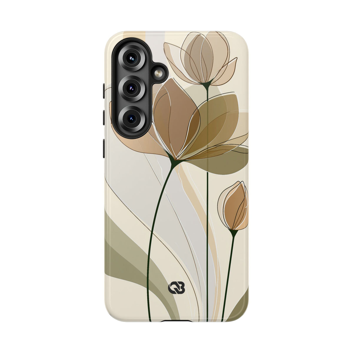 Translucent Petal Contour · Tough Phone Case for Samsung · Beige