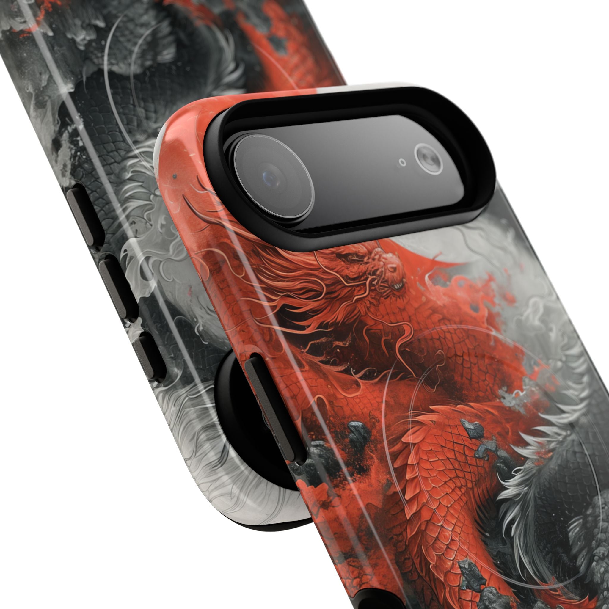 Twin Dragons Crimson iPhone 17 Air Case - Tough+ - CASE•BOB