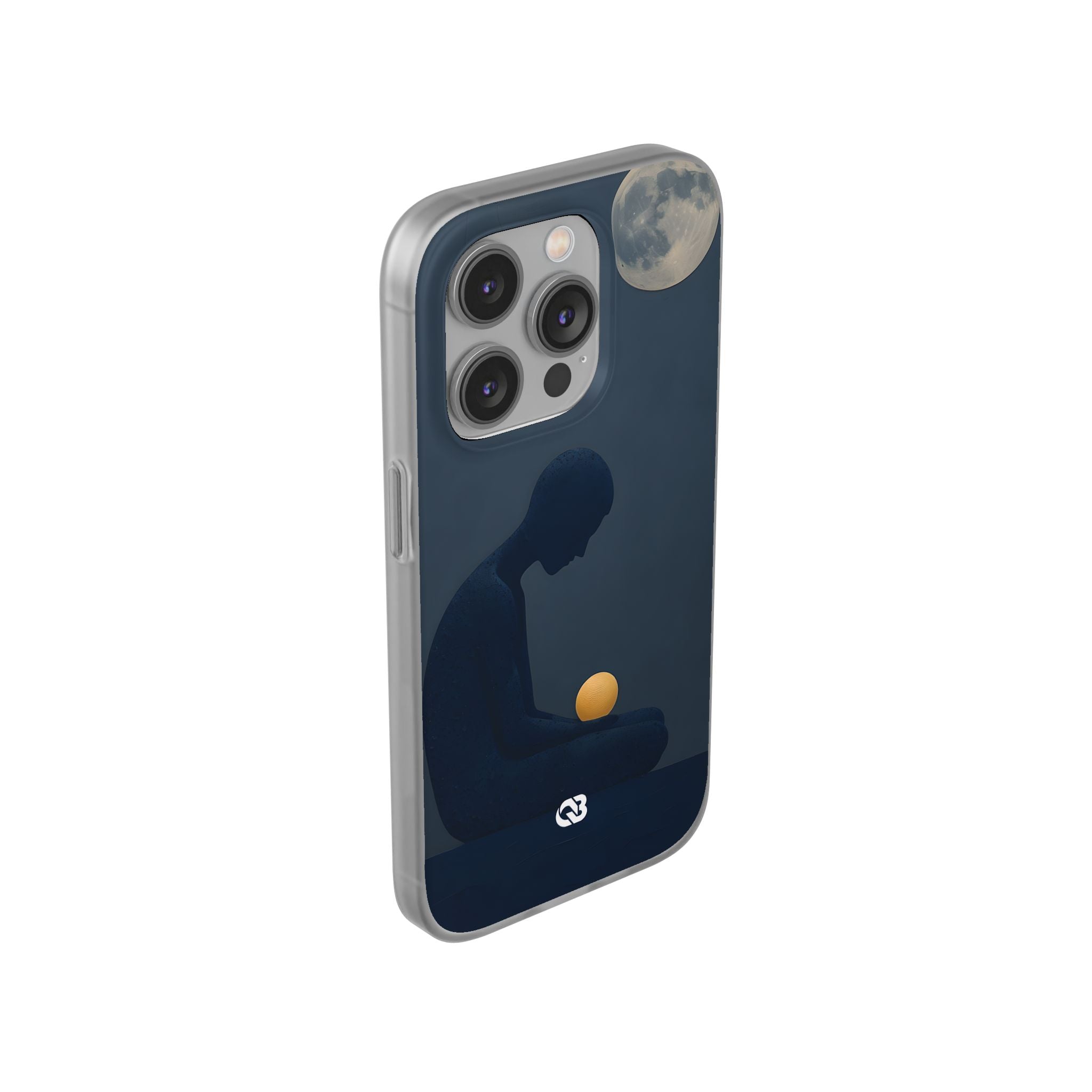 Obsidian Lunar Orb · Soft Phone Case for iPhone