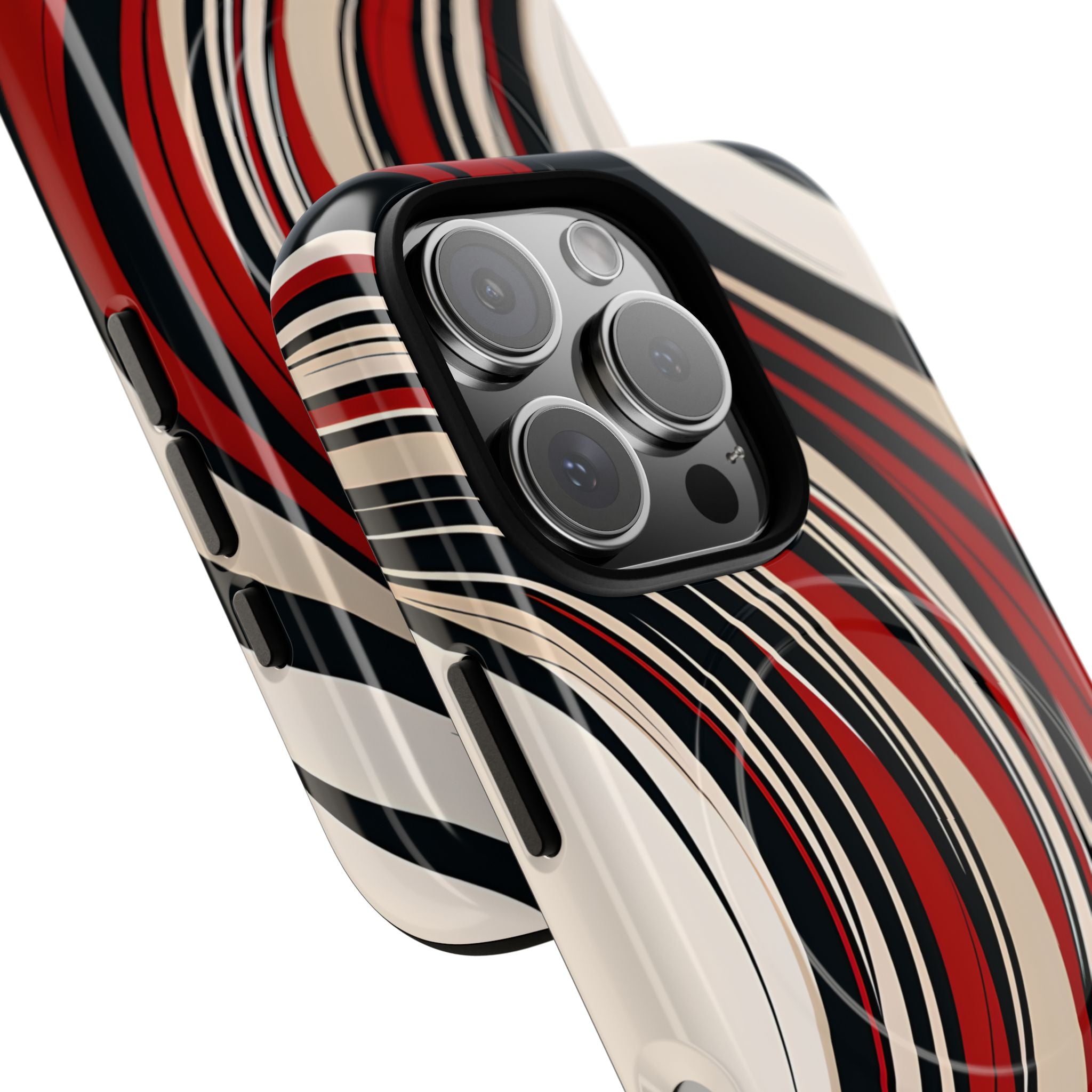 Crimson Flow Waves · Tough+ Magsafe