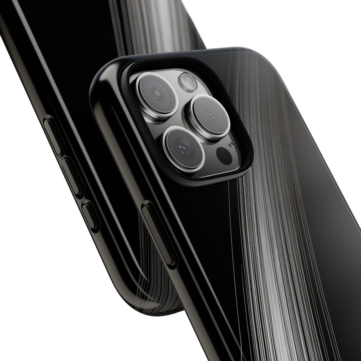 Black Tough Phone Case for iPhone - Linear Velocity Beam