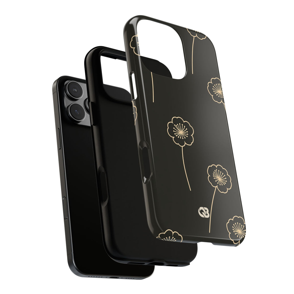 Nocturne Bloom Contours · Tough Phone Case for iPhone · Black