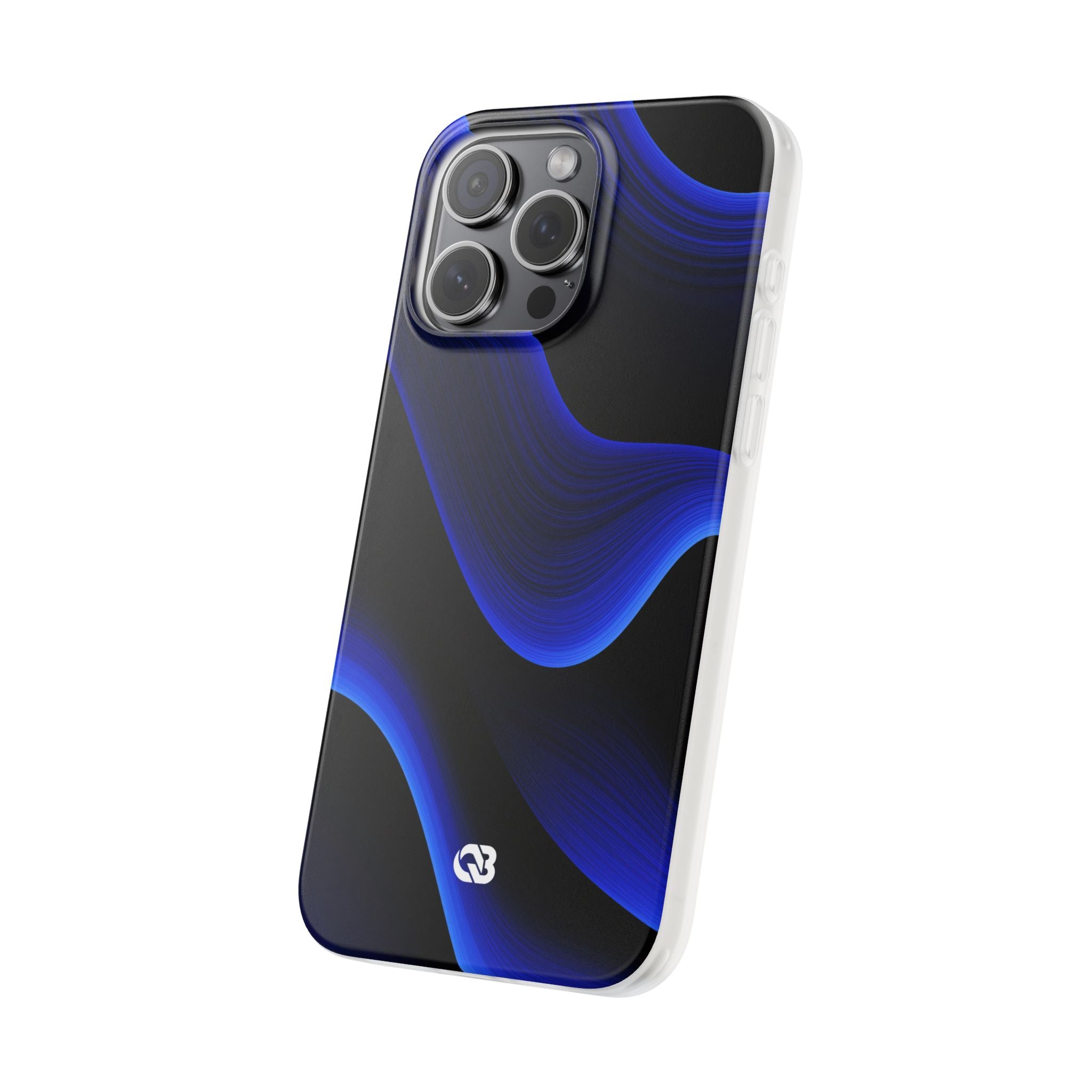 Blue Lite Phone Case for iPhone - Electric Cobalt Flow