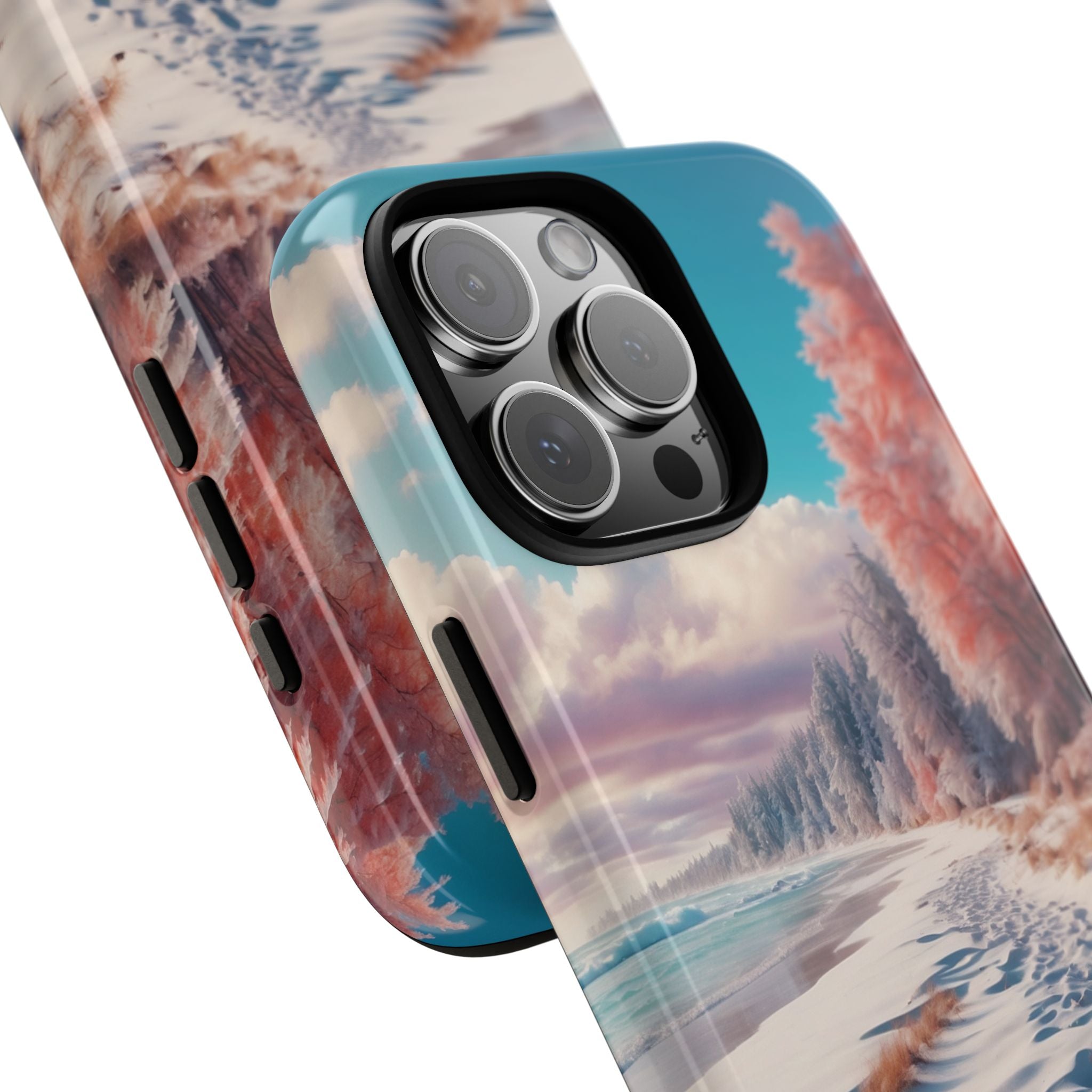 Snowy Footprints iPhone 16 Pro Max Skal - Tough