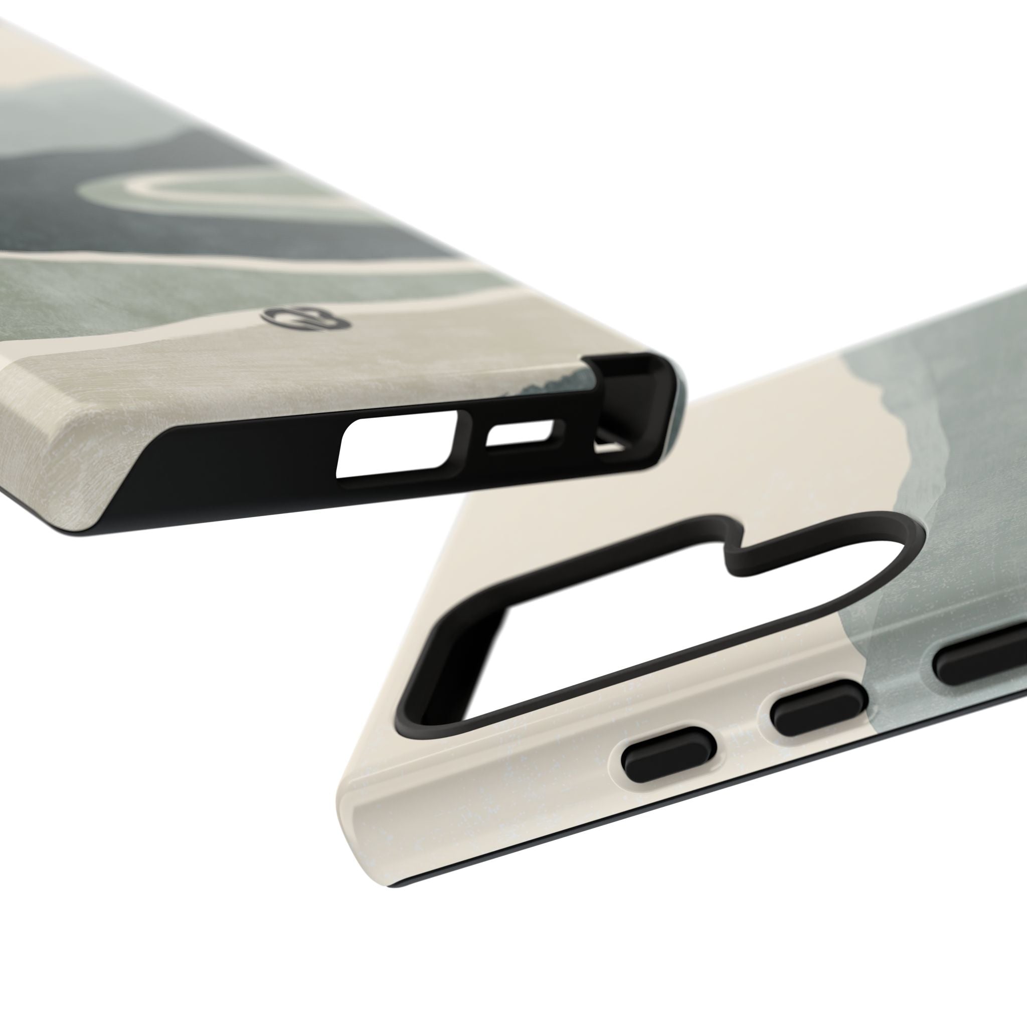 Green Tough Phone Case for Samsung - Misty Sage Valley