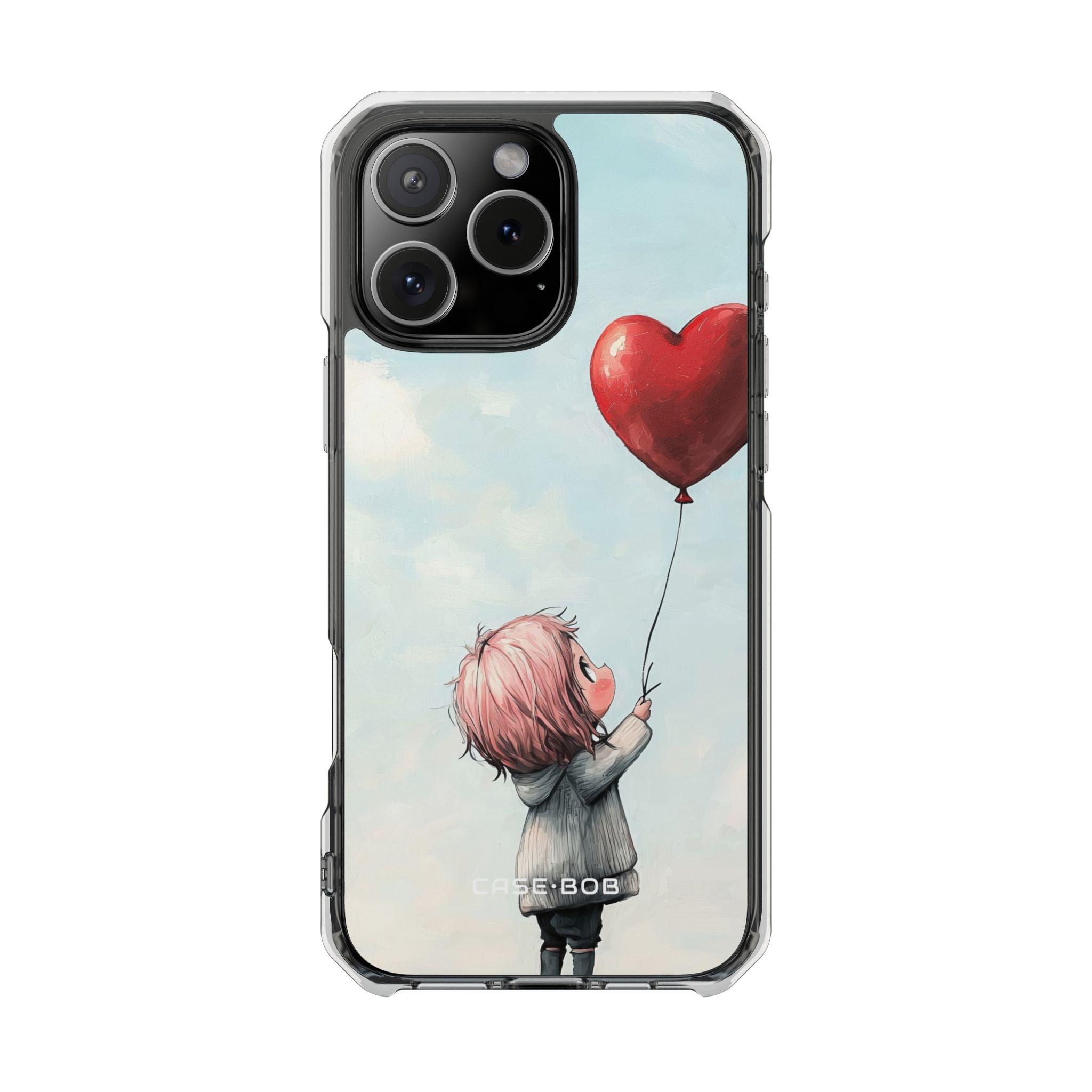 Heart Balloon Glow iPhone 16 Pro Max Case - Impact