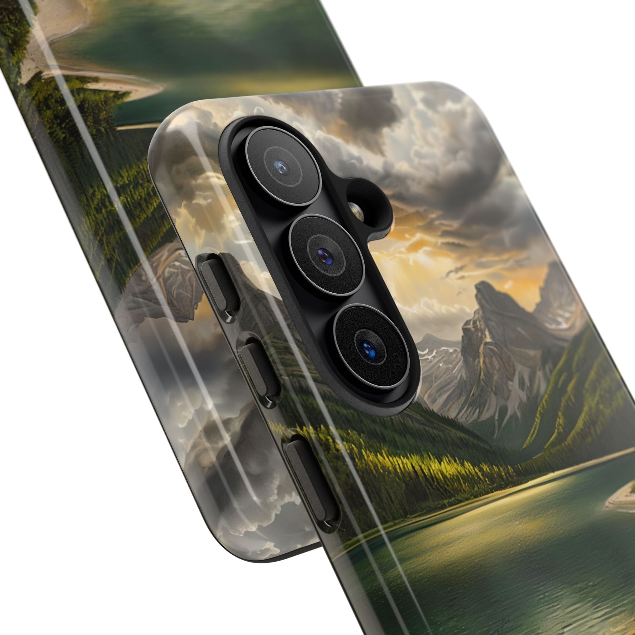 Gilded Mountain Lake · Tough Phone Case for Samsung