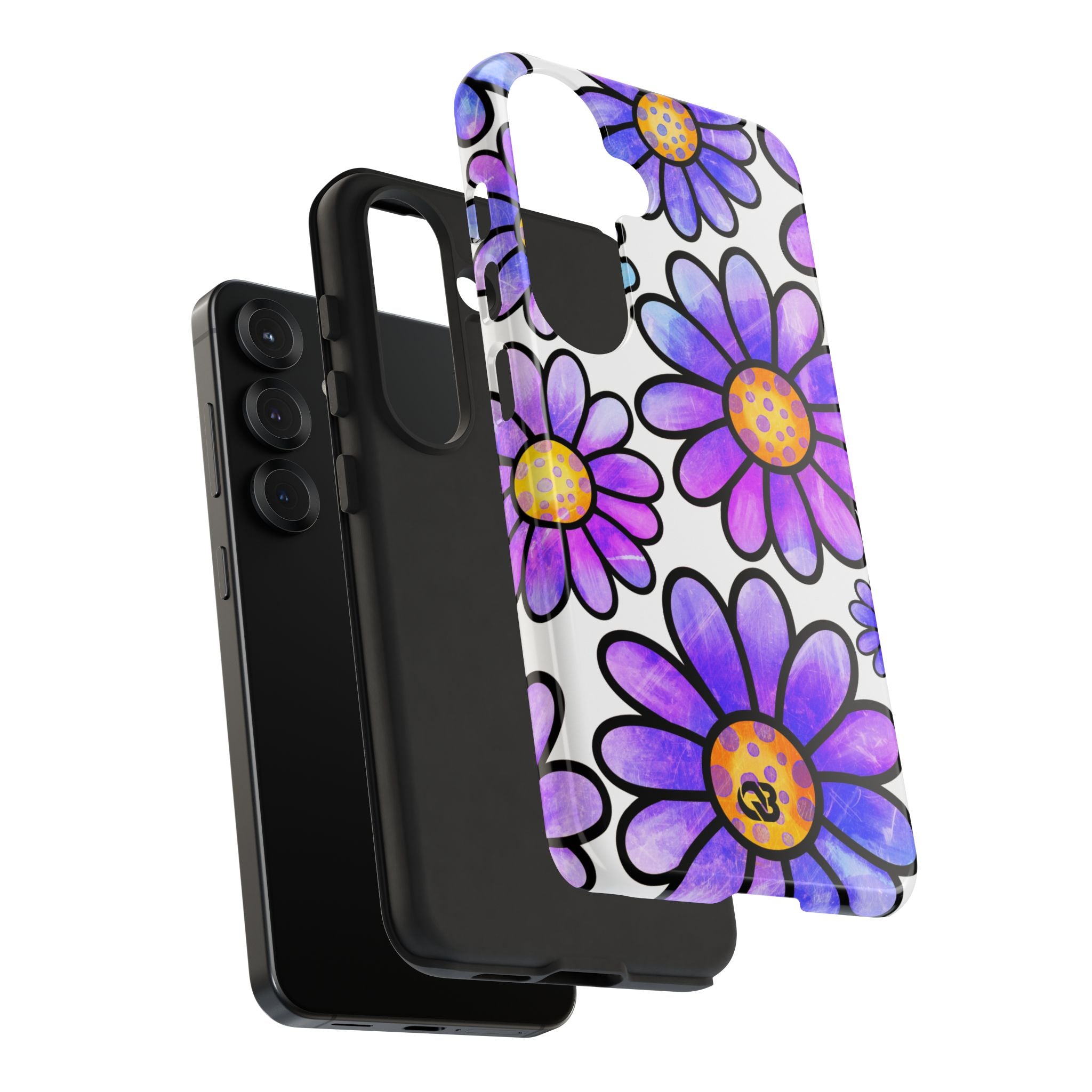 Violet Grunge Bloom · Tough Phone Case for Samsung