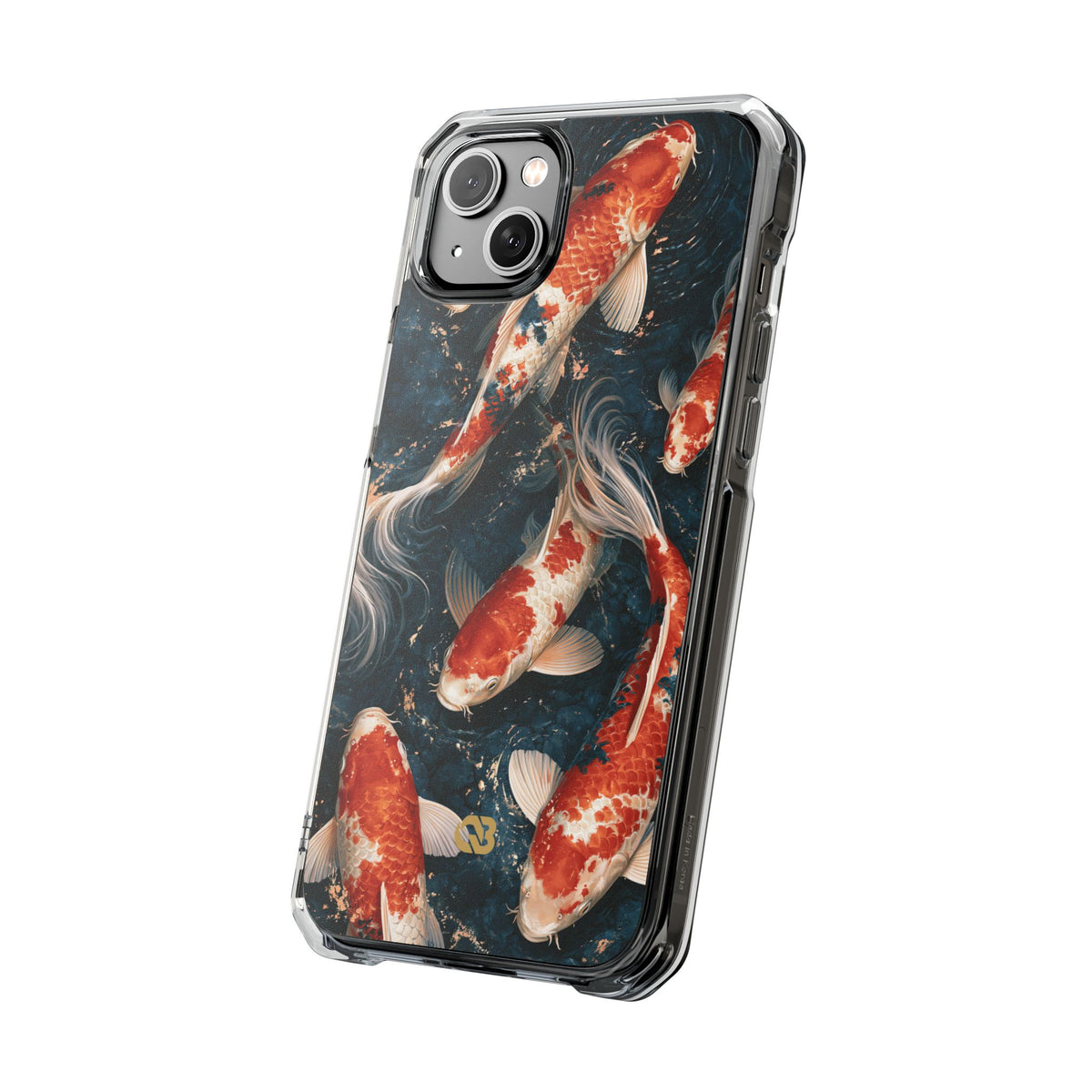 Imperial Nishikigoi · Clear Impact Magnetic Phone Case for iPhone · Blue