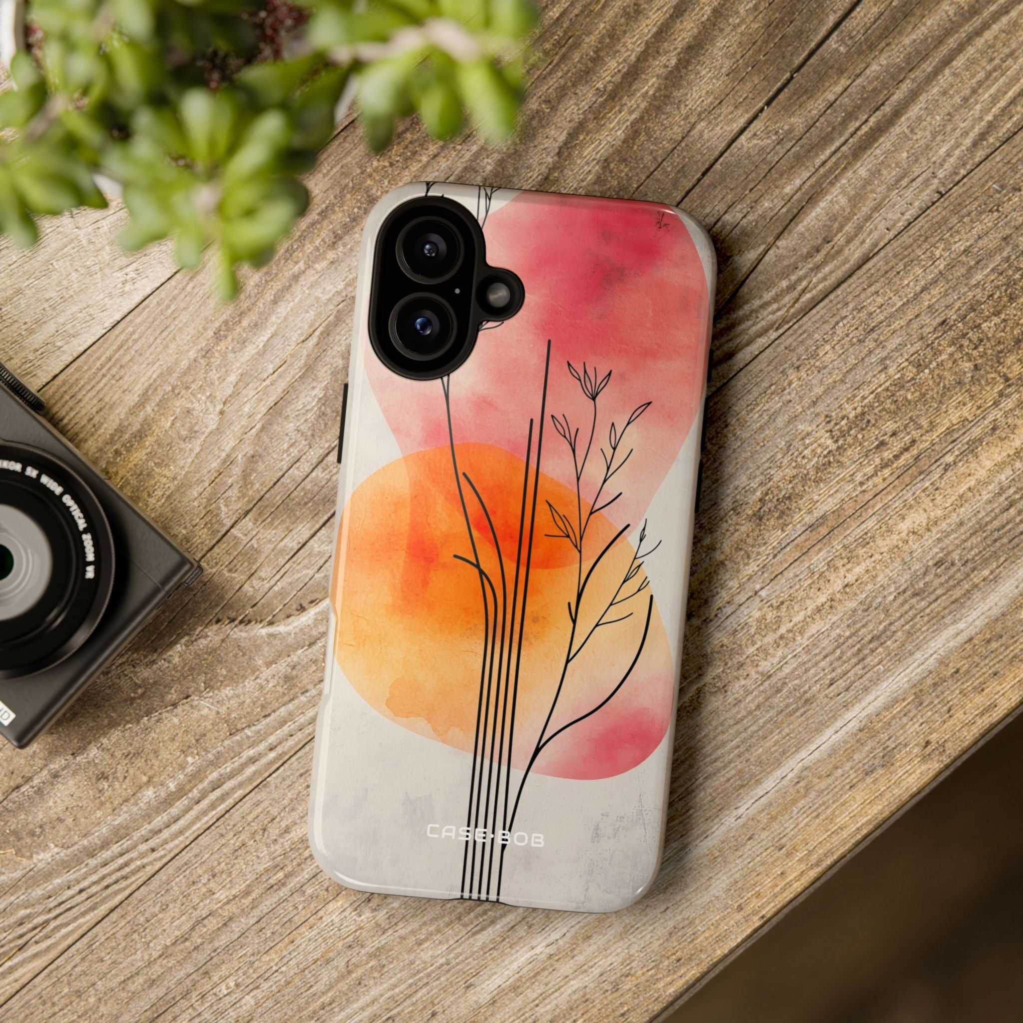 Branching Stems Sunset iPhone 16 Plus Case - Tough