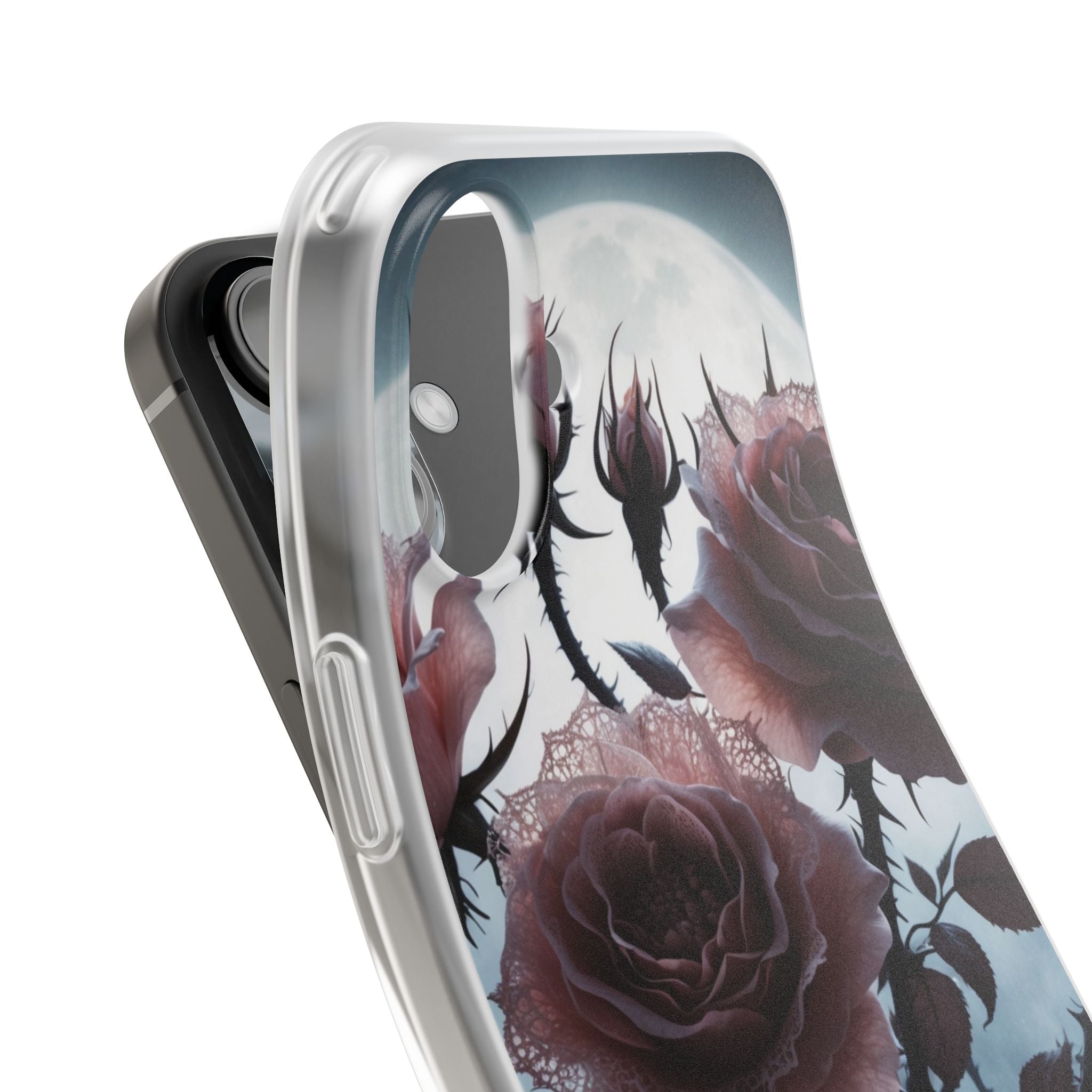 Lichtgevende Rozen Doorns iPhone 16 Plus Case - Soft