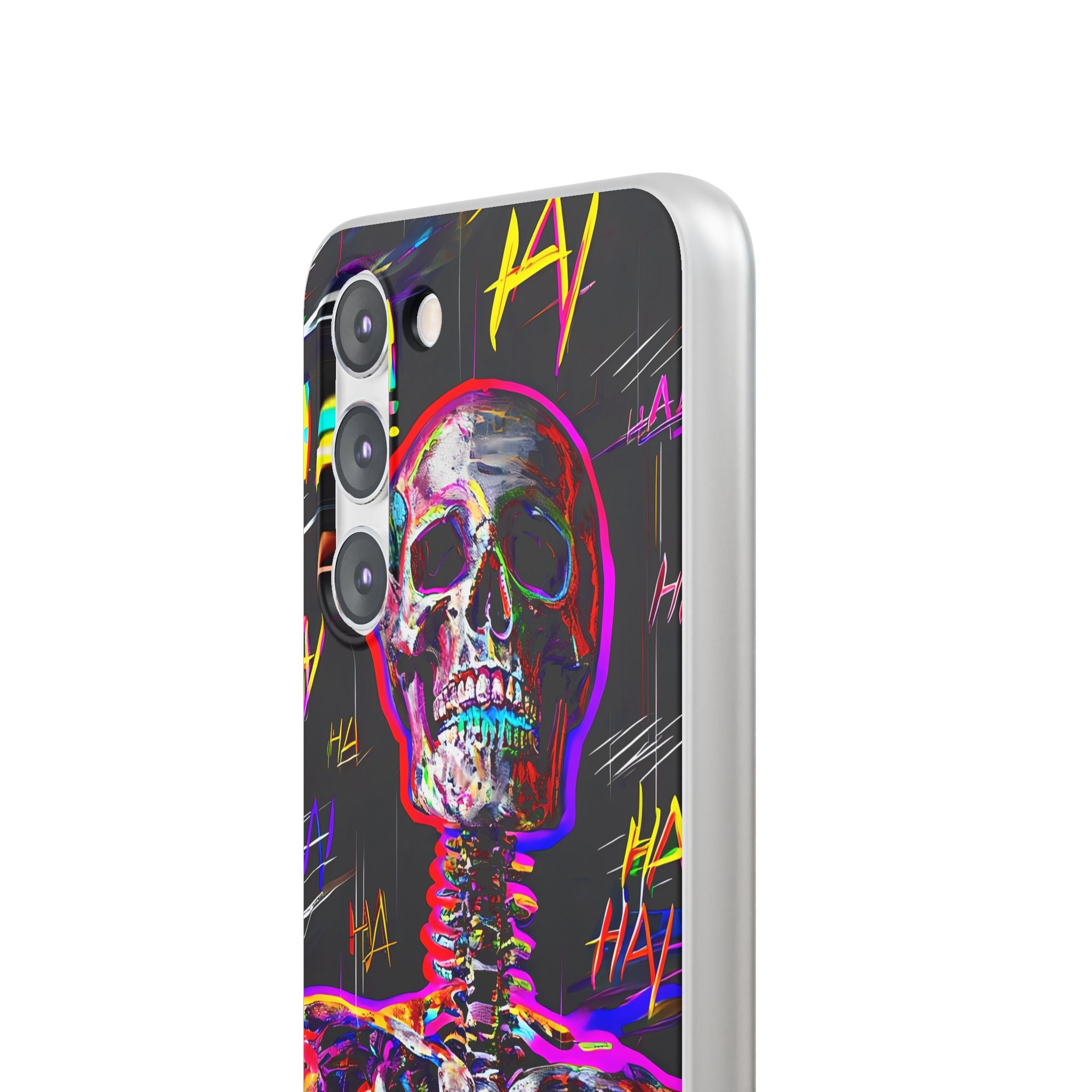 Neon Glitch Skeleton · Soft Handyhülle für Samsung