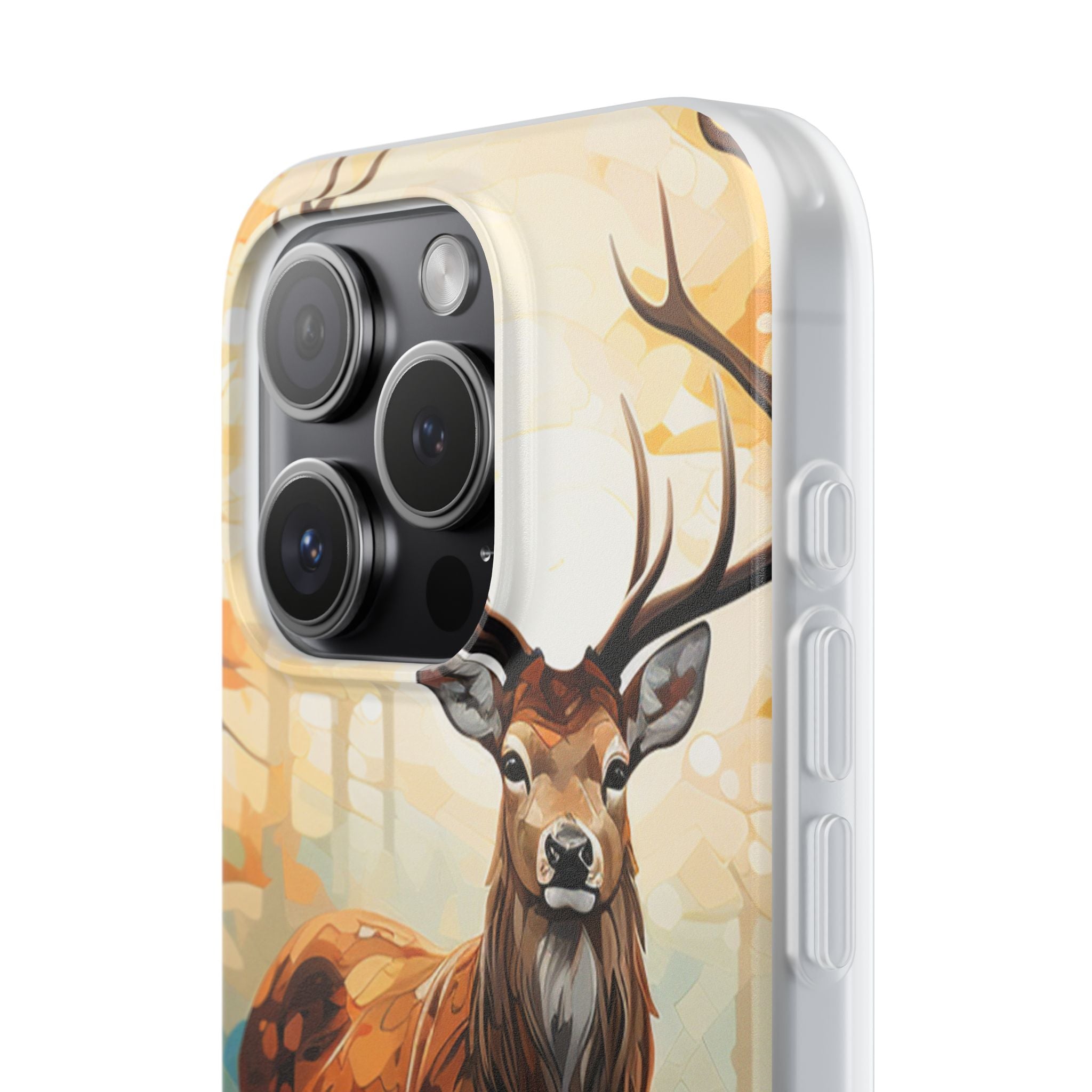 Glowing Stag iPhone 15 Pro Case - Soft - CASE•BOB