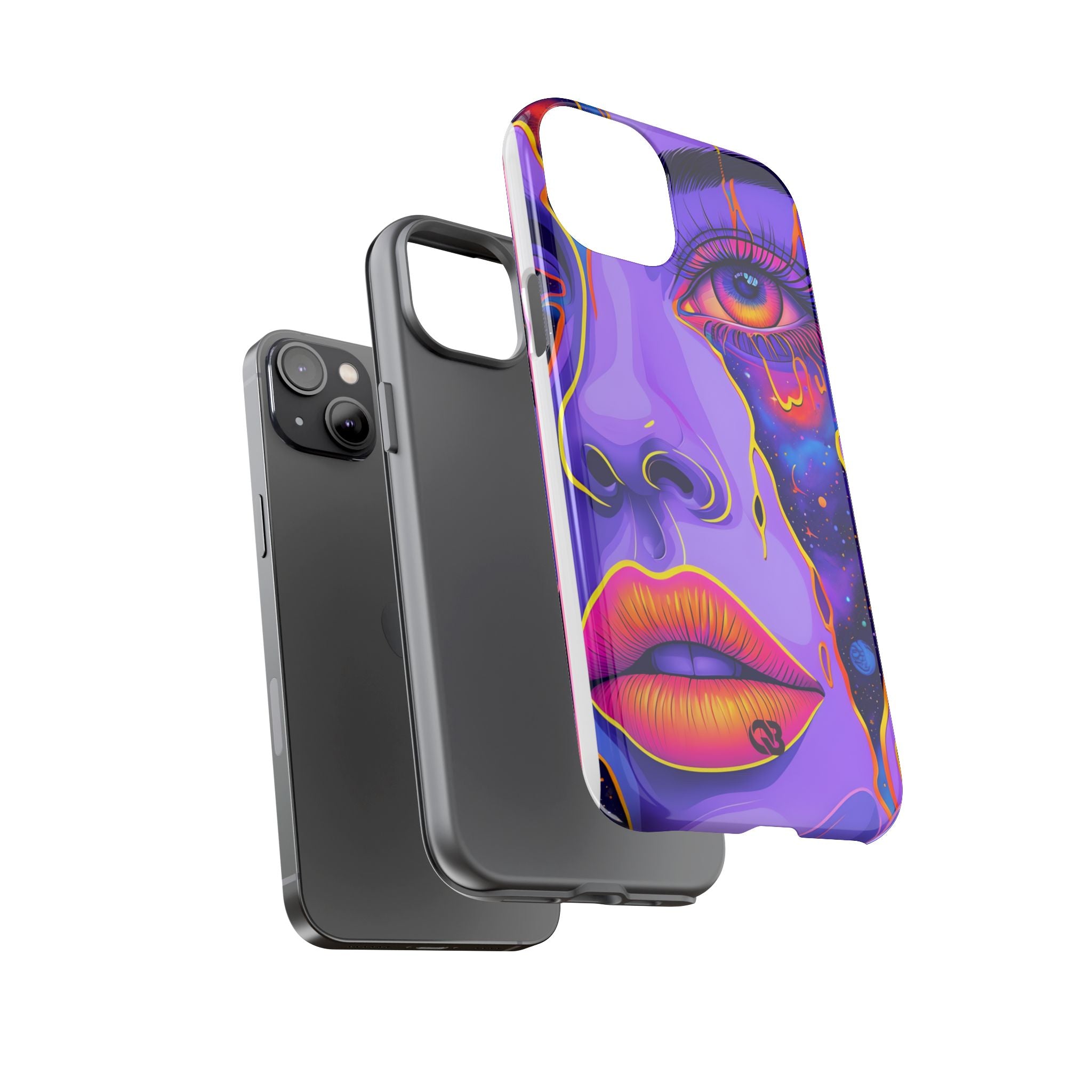 Violet Cosmic Gaze · Tough Custodia per iPhone