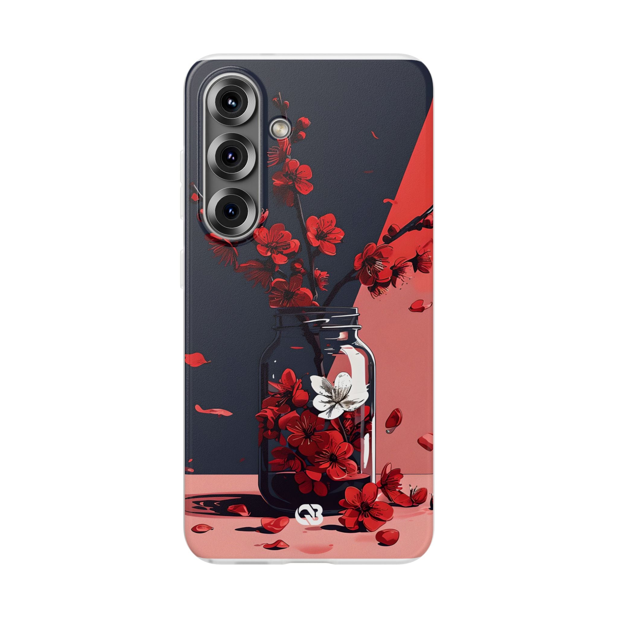 Crimson Blossom Jar · Custodia Soft per Samsung