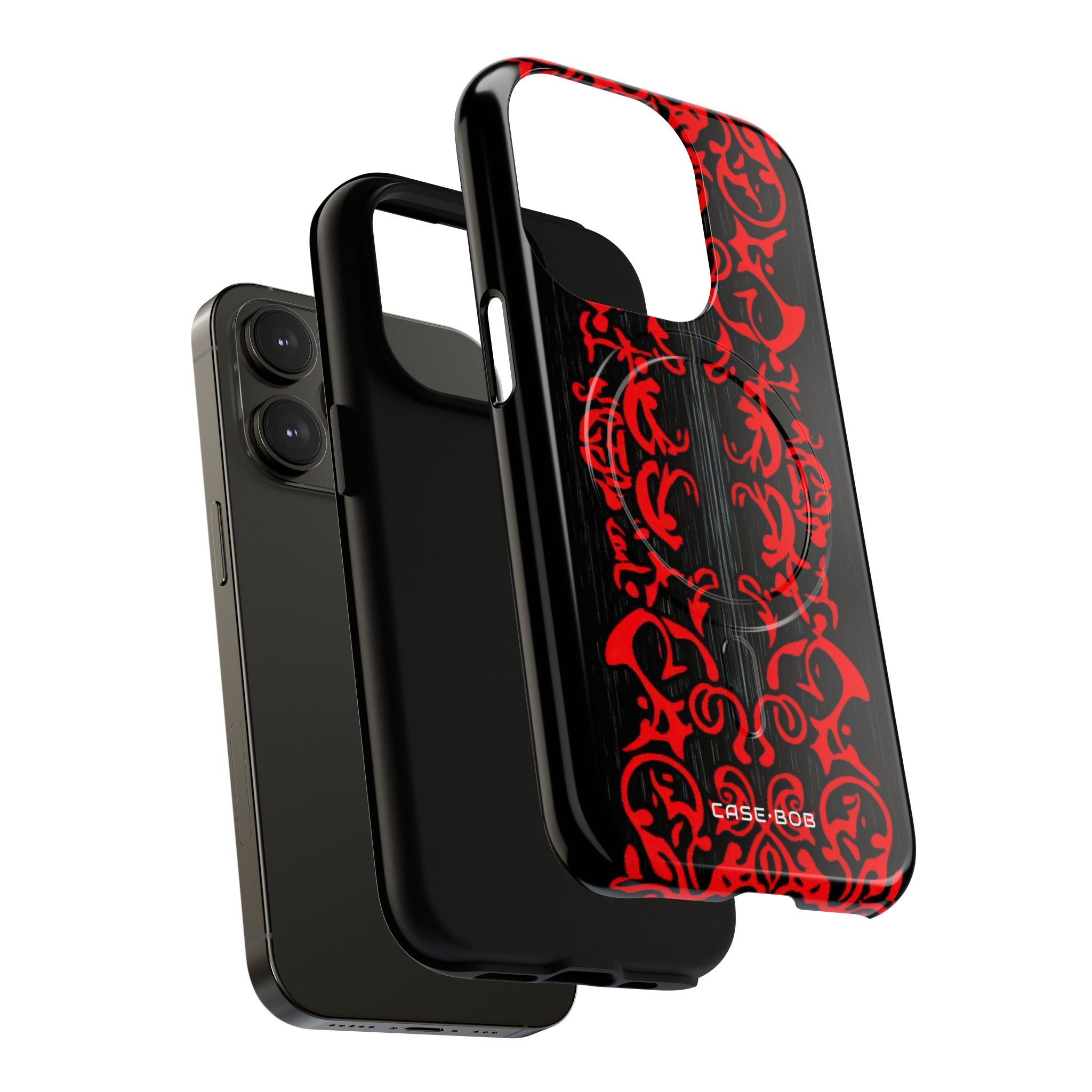 Crimson Spiral iPhone 14 Pro Skal - Tough+