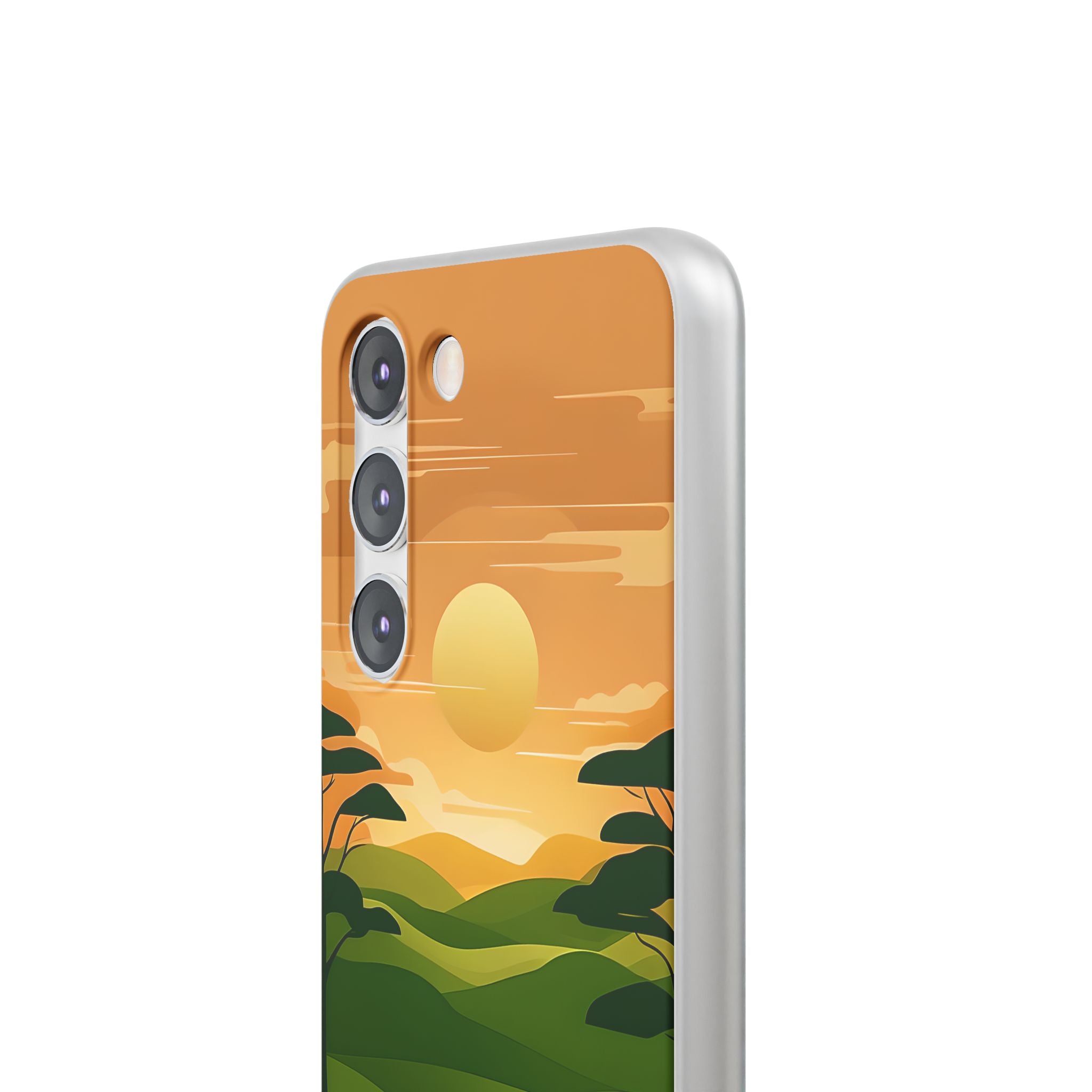 Verdant Horizon Sun · Soft Phone Case for Samsung
