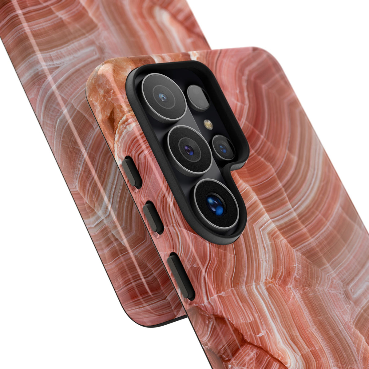 Blushing Rose Strata · Tough Phone Case for Samsung · Pink