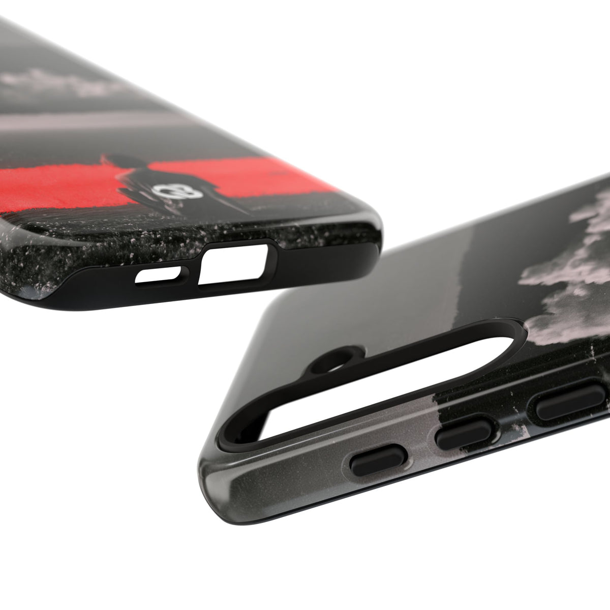 Crimson Horizon · Tough Phone Case for Samsung · Black