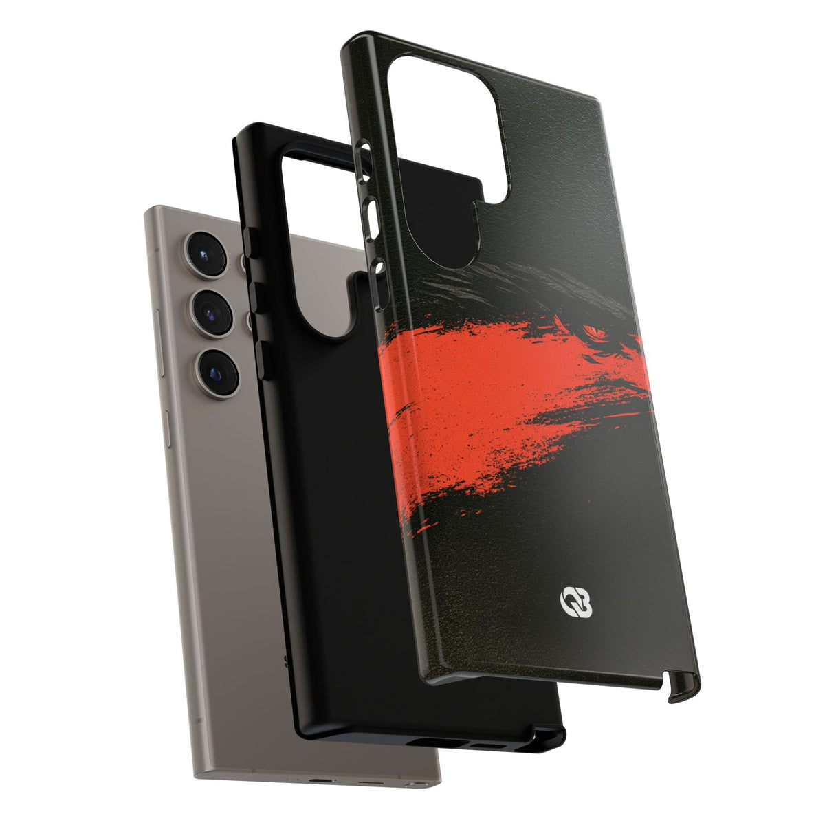 Crimson Raptor Noir · Tough Phone Case for Samsung · Black