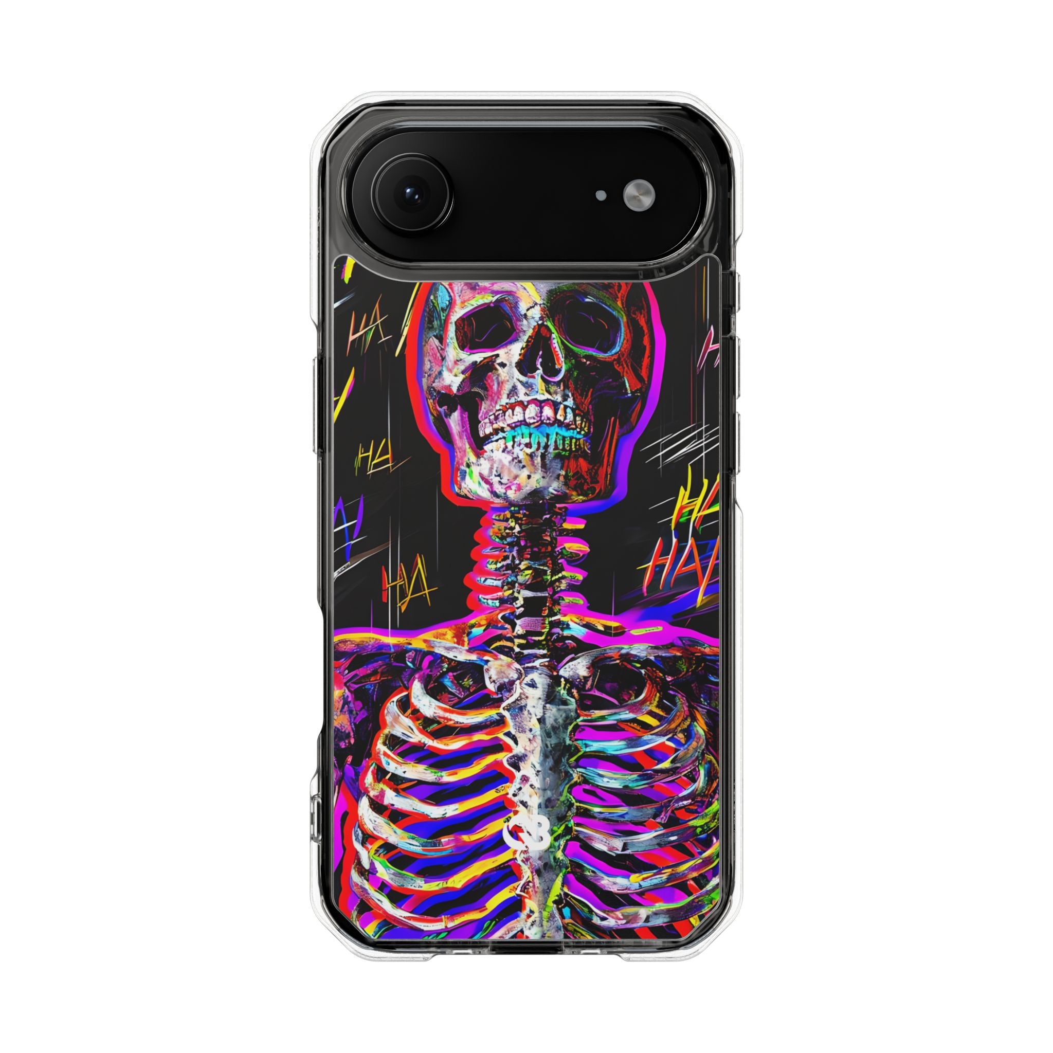 Neon Glitch Skeleton · Impact Handyhülle für iPhone · Magsafe