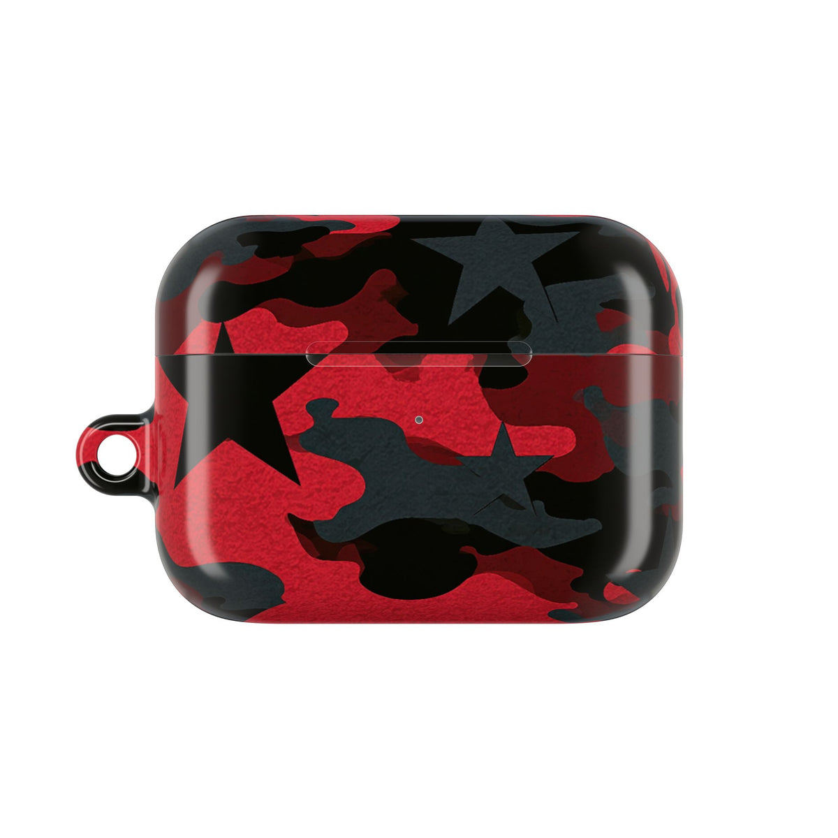 Crimson Skull Camo · Hard Case for AirPods & AirPods Pro · Red