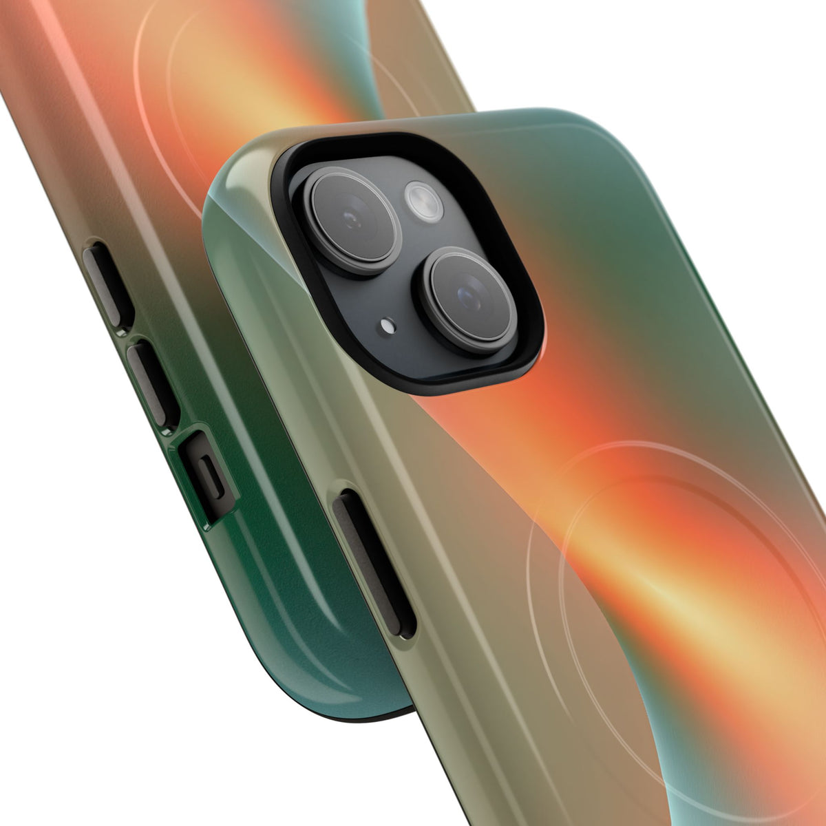 Radiant Contour · Tough 2.0 Magnetic Phone Case for iPhone · Orange