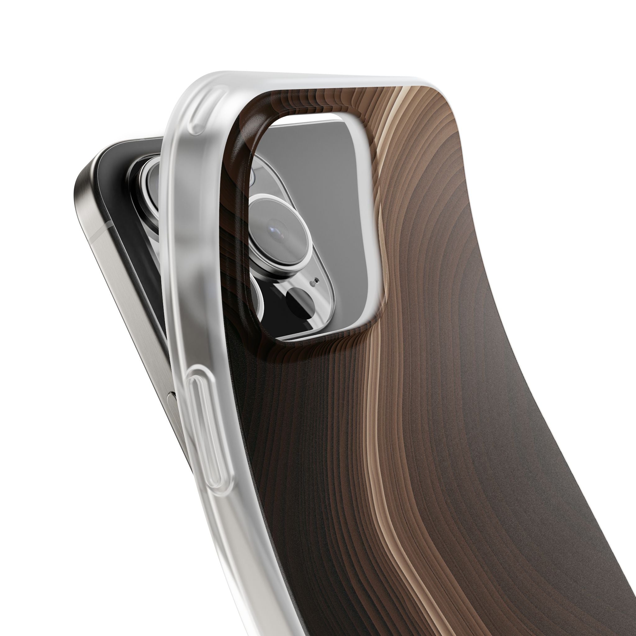 Brown Lite Phone Case for iPhone - Bronzed Canyon Relief