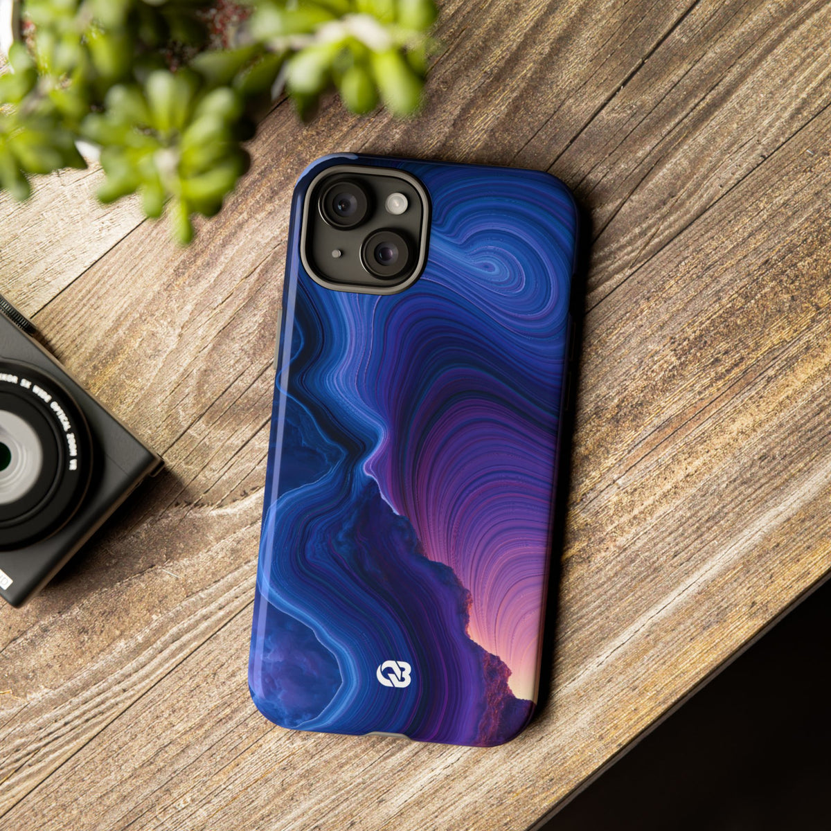 Radiant Strata · Tough Phone Case for iPhone · Blue